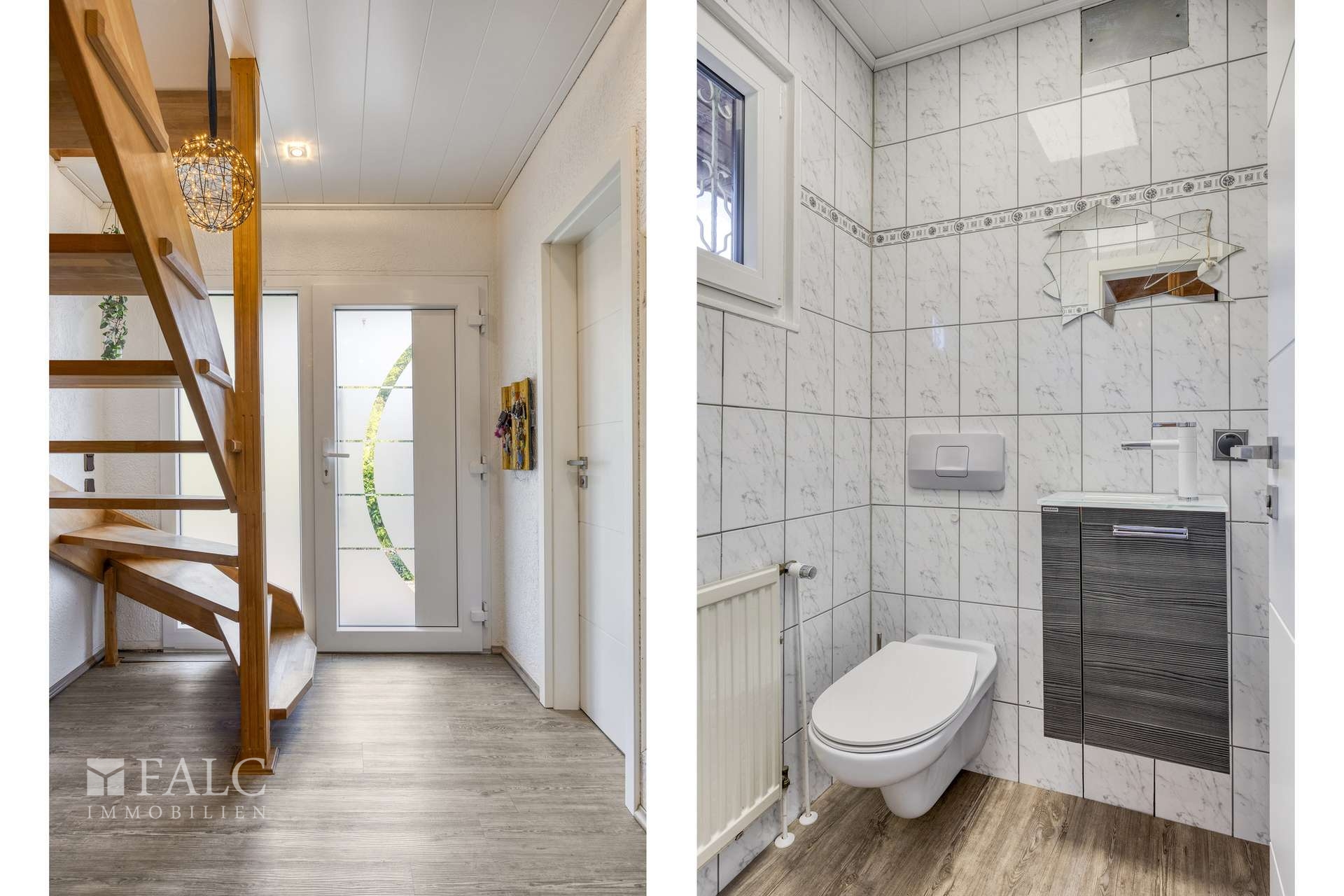 Eingang und Gäste WC