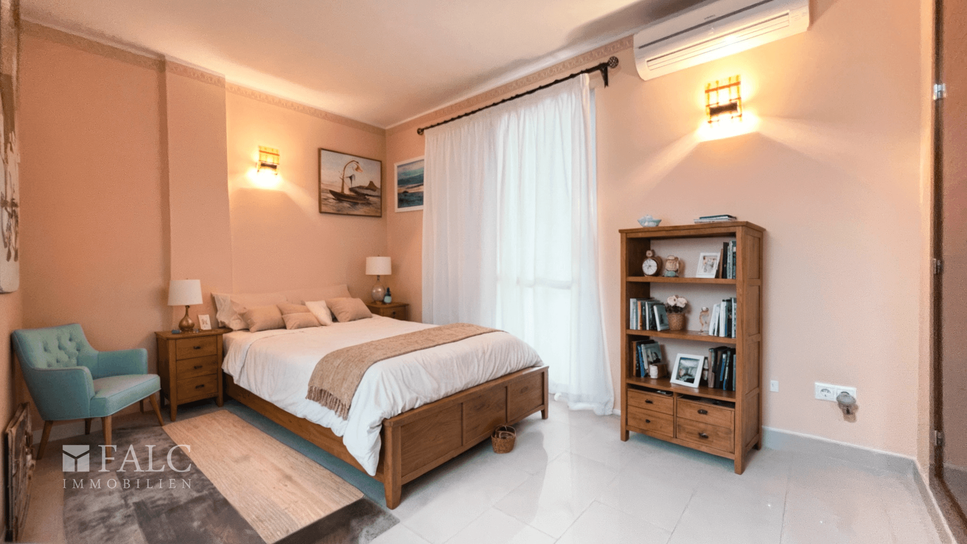 Schlafzimmer staged