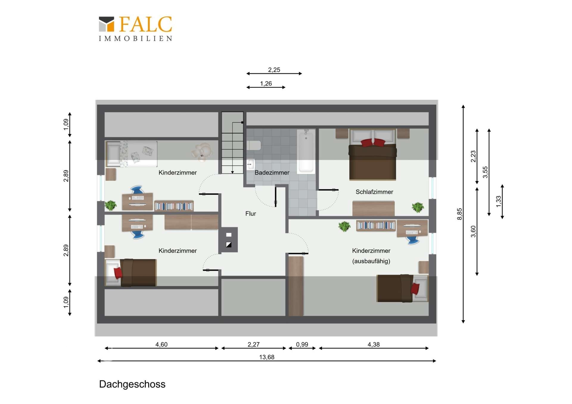 Grundriss Dachgeschoss