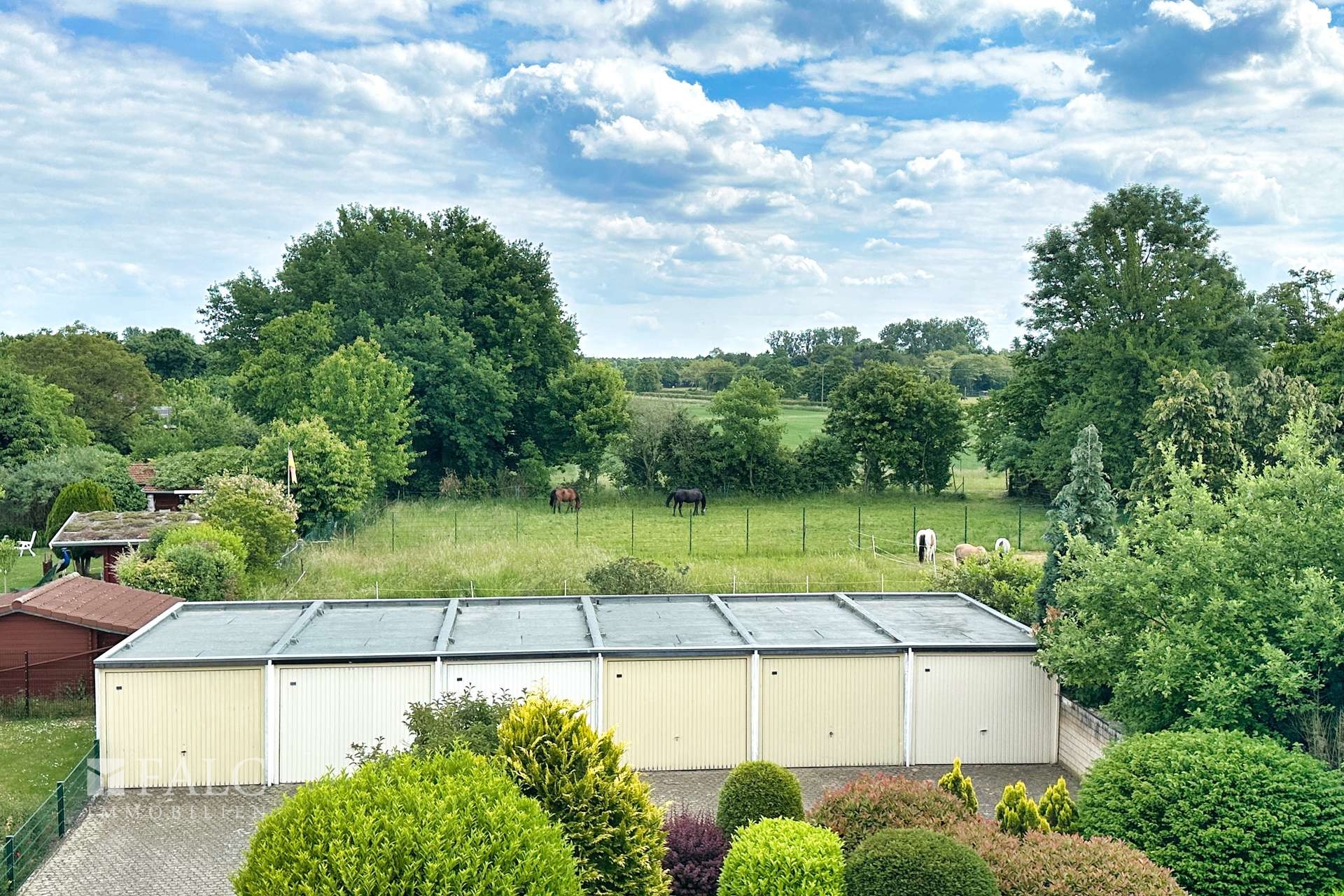 Aussicht ins Grüne