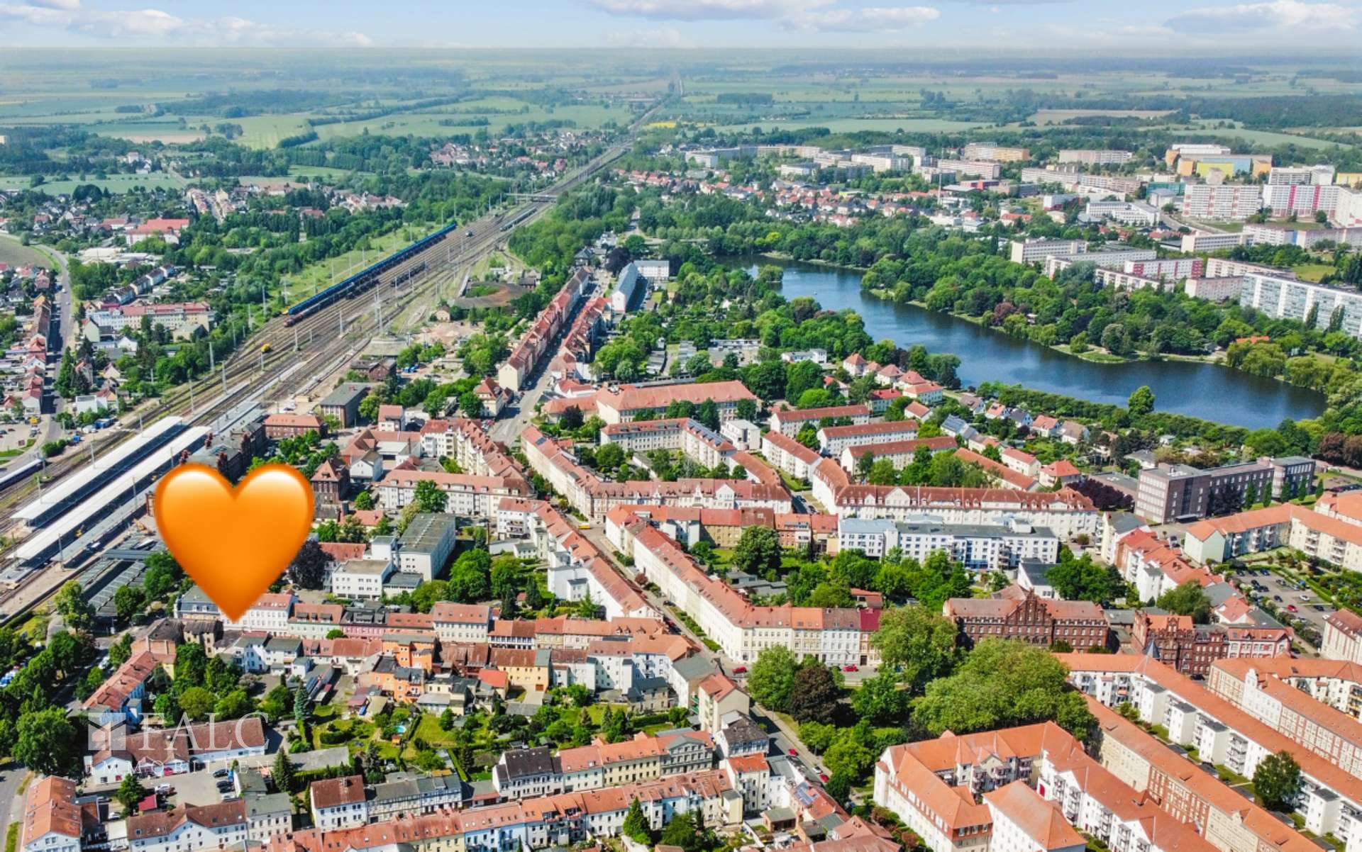 Luftbild Blick Westen