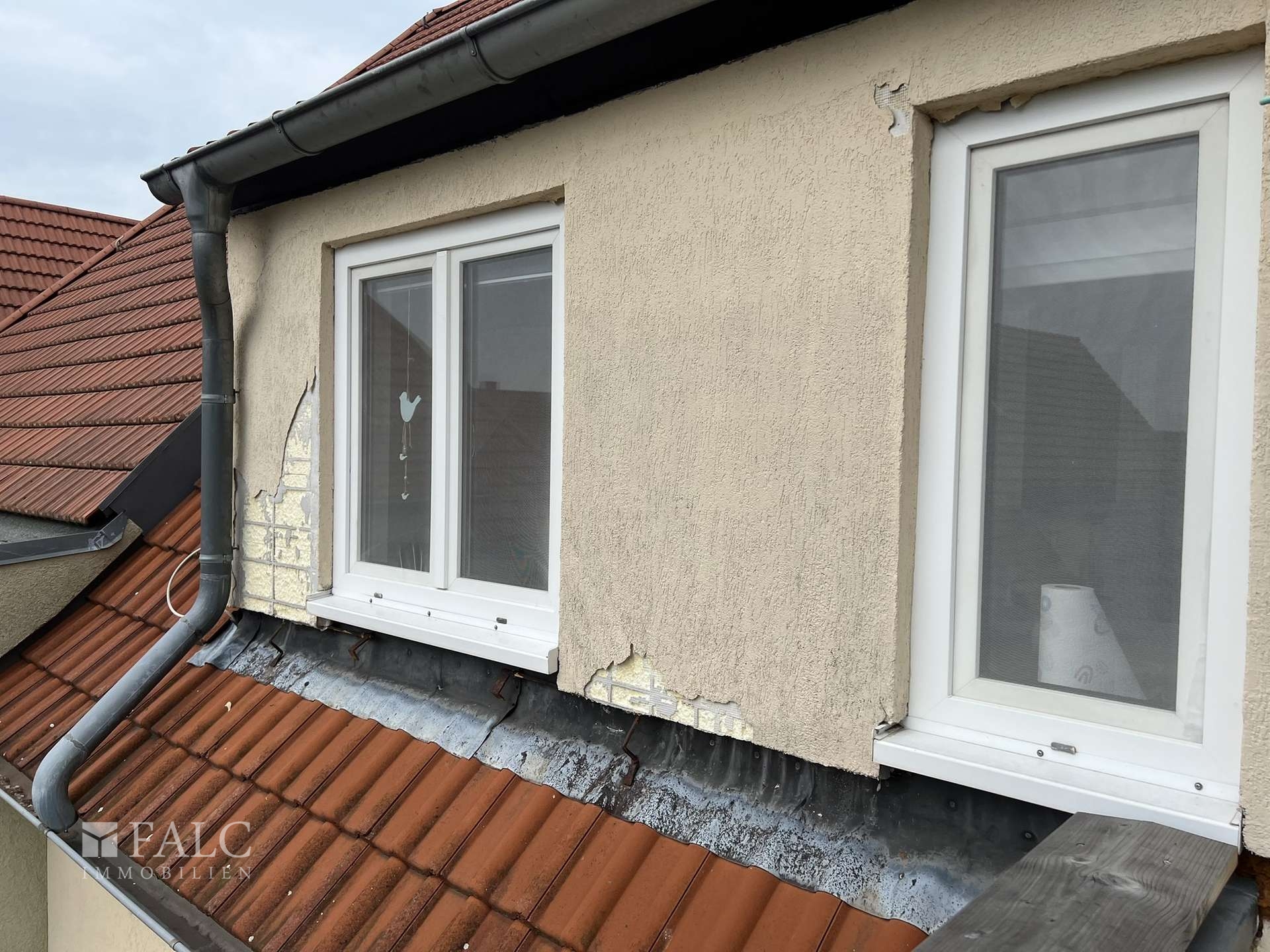 Schaden an Fassade Hofseite