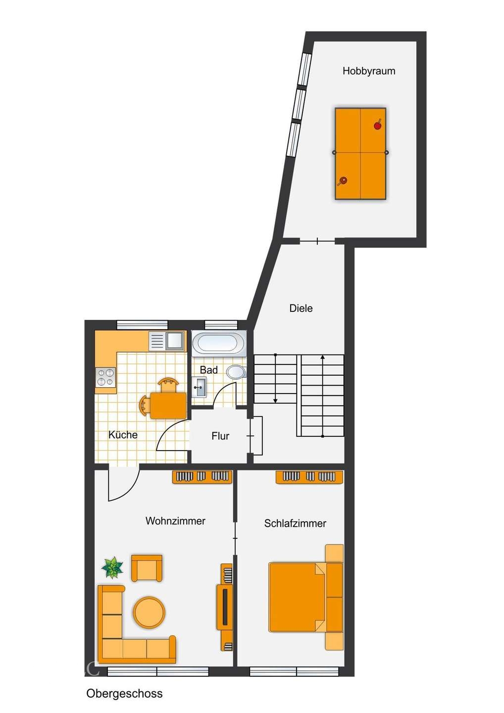Grundriss erstes Obergeschoss 