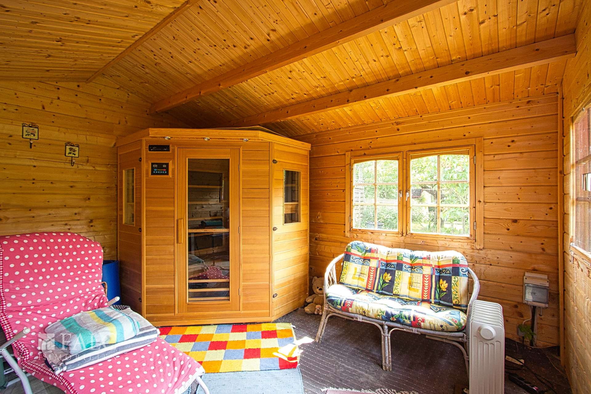 Sauna im Gartenhaus