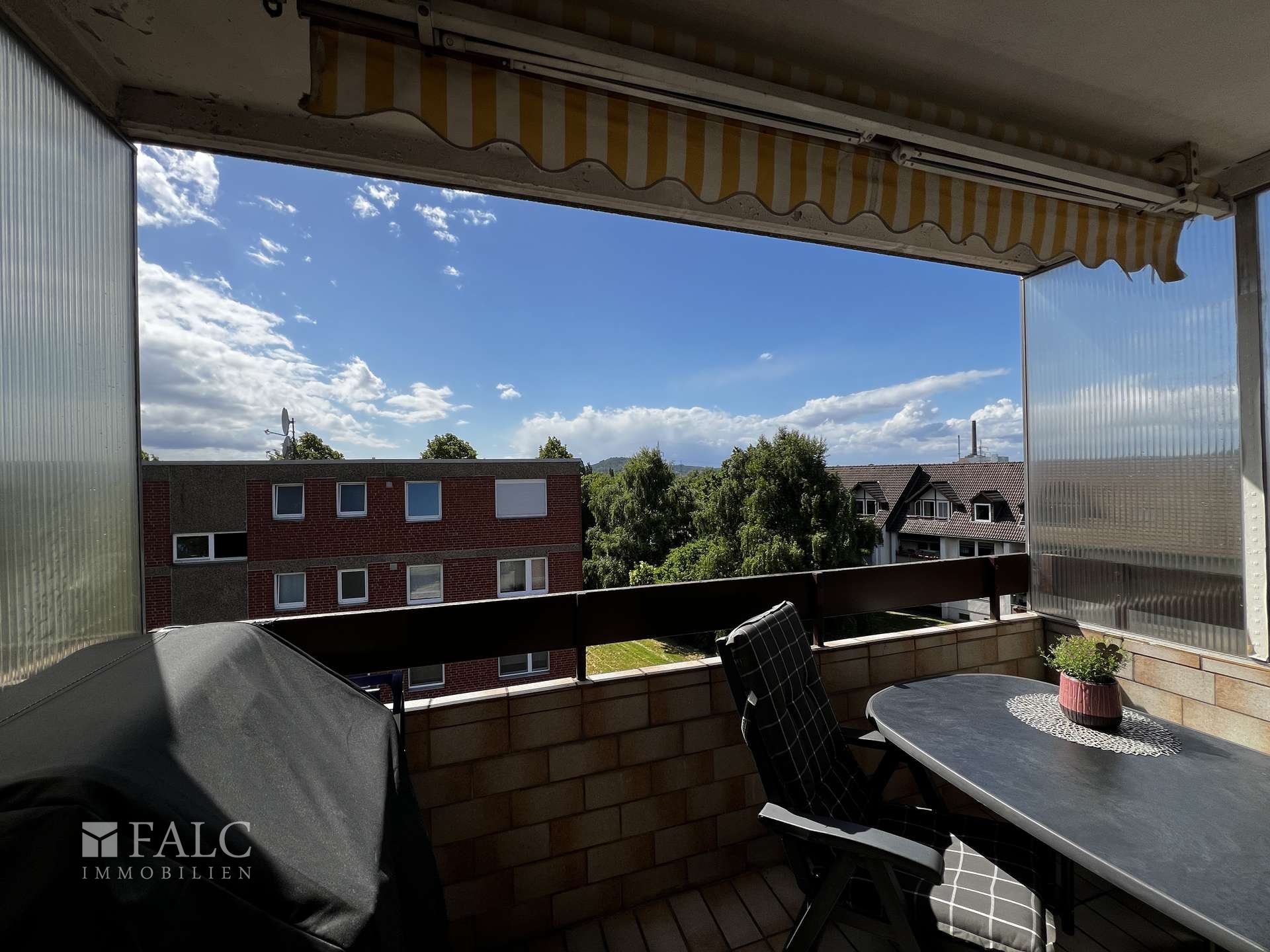 Blick vom Balkon