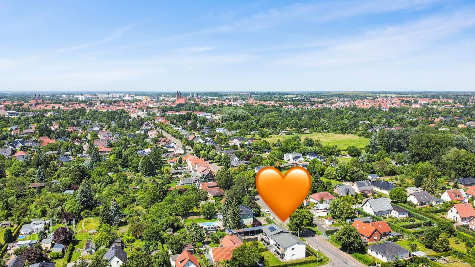 Luftbild Blick Westen