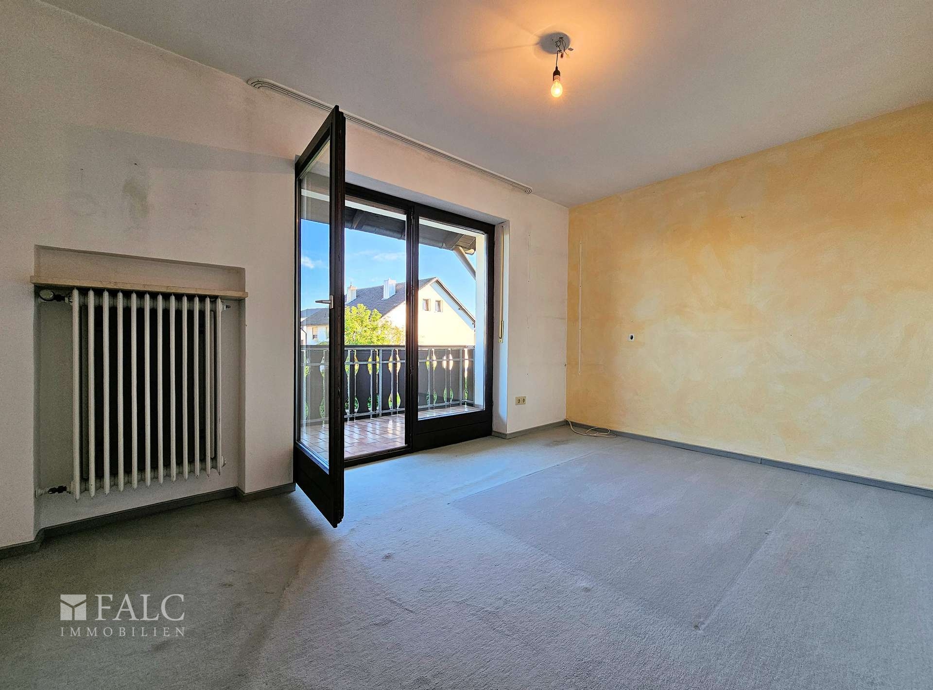 Vom Kinderzimmer 1 gelangt man auch auf den Balkon