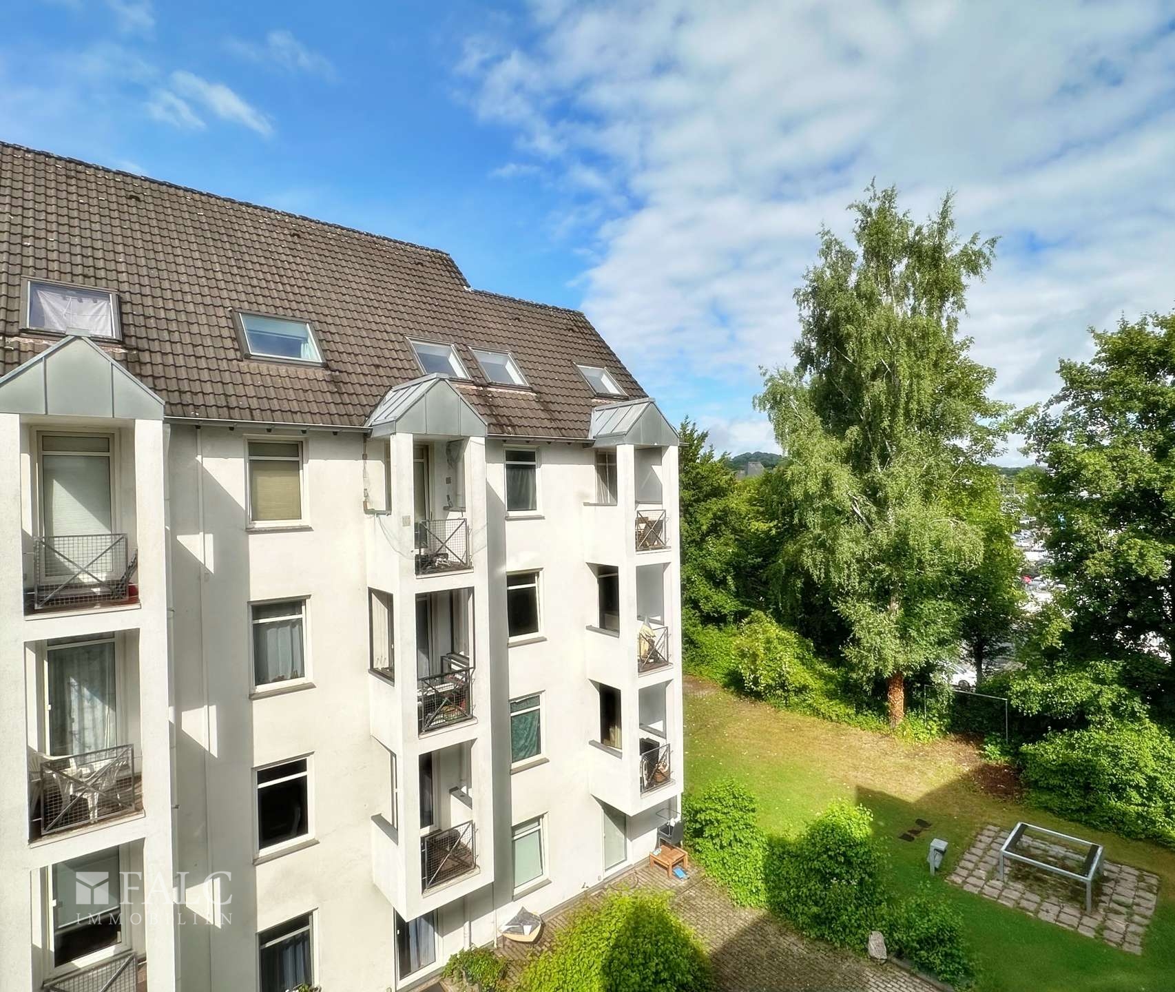 Blick vom Balkon