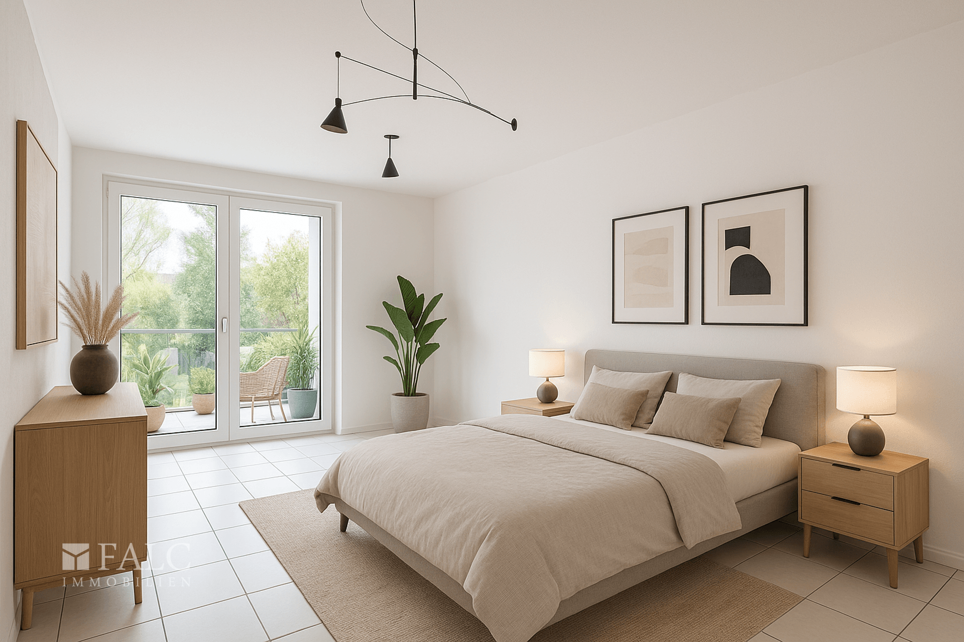 Einrichtungsbeispiel Schlafzimmer