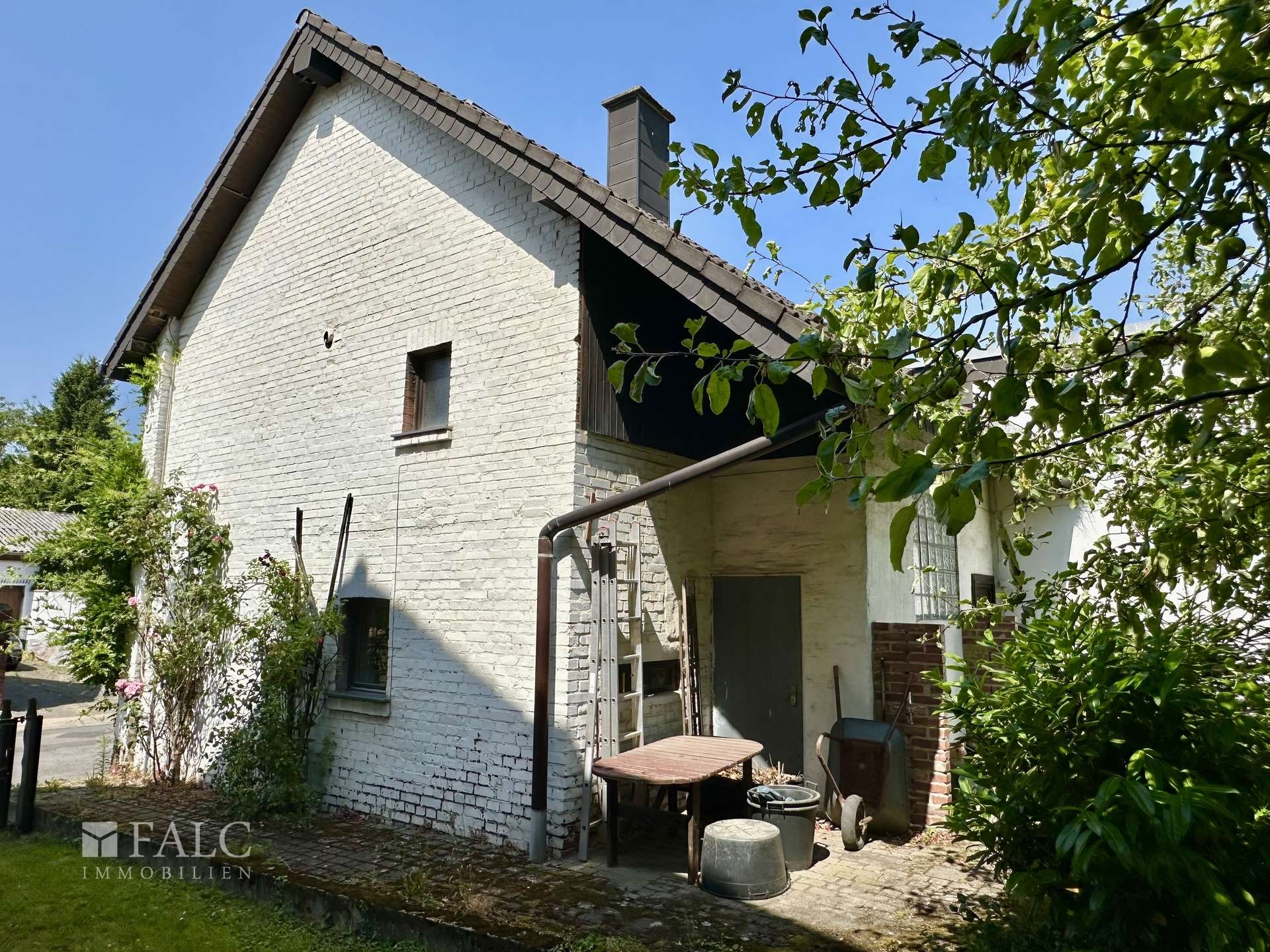 Ansicht Haus Garten seitlich