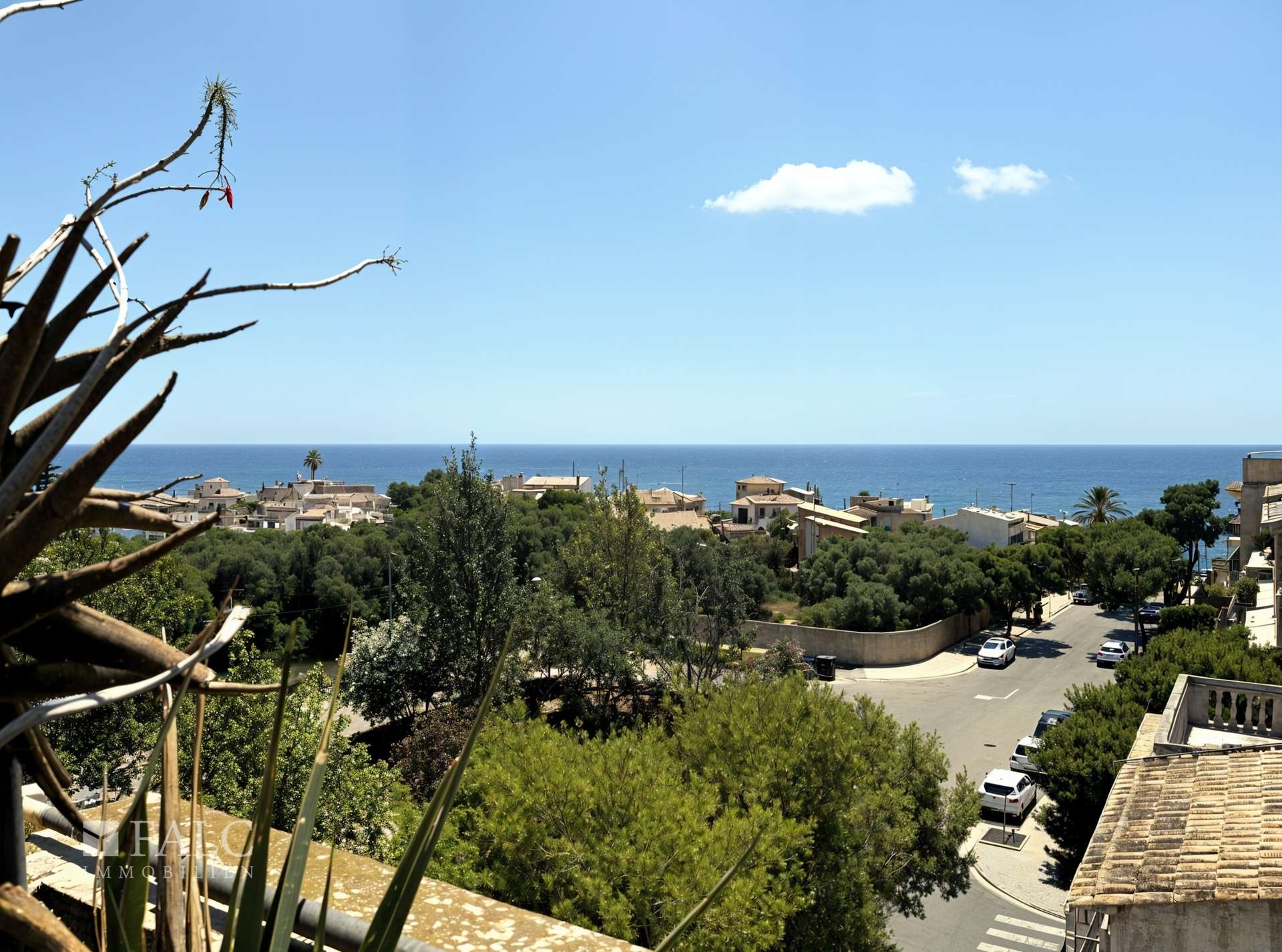 Blick von der Dachterrasse