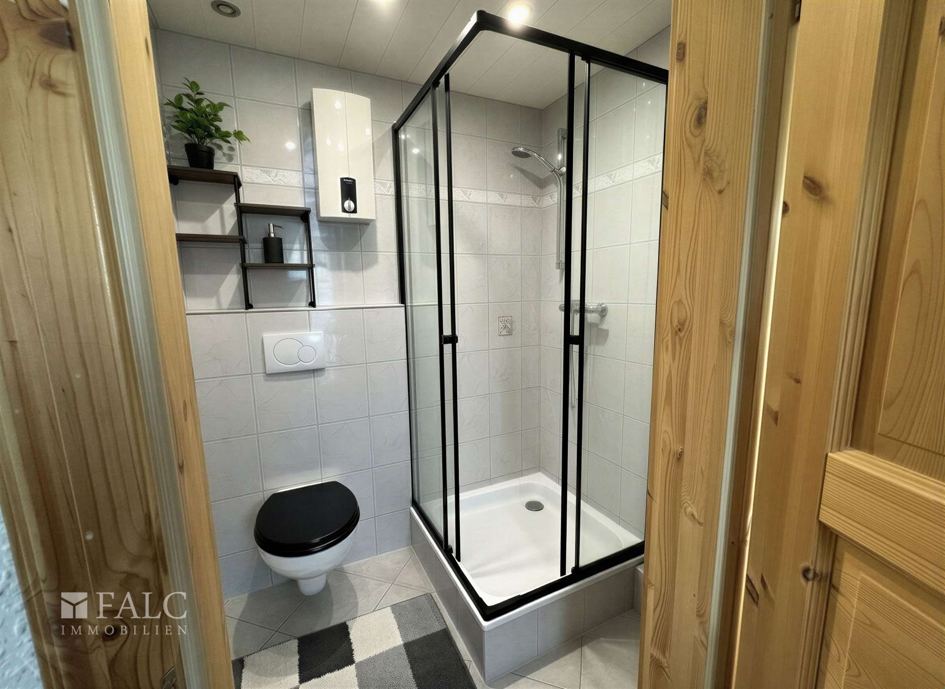 Badezimmer Whg. unten Anbau - (KI generiert)