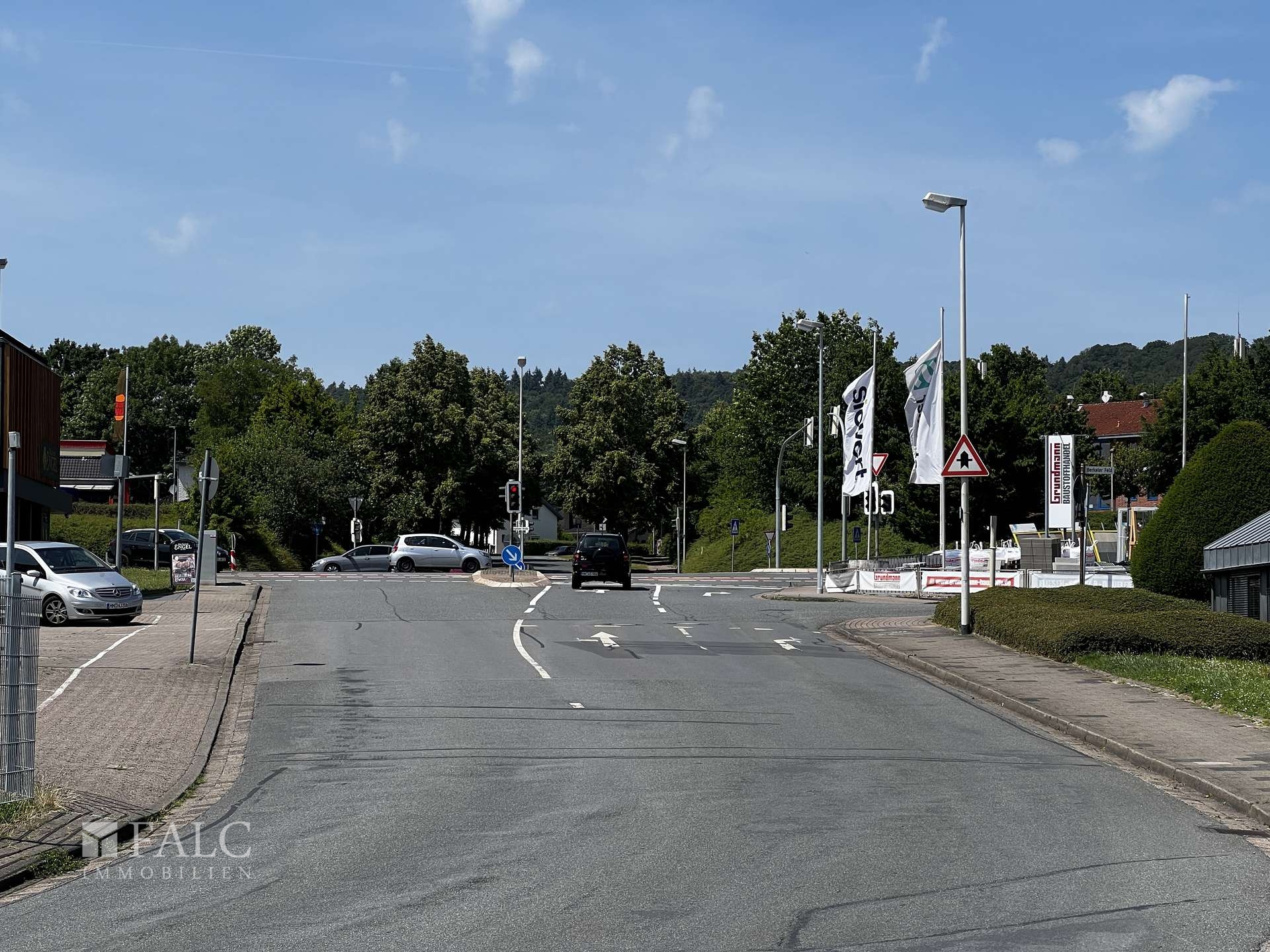 Blick auf die Hauptkreuzung