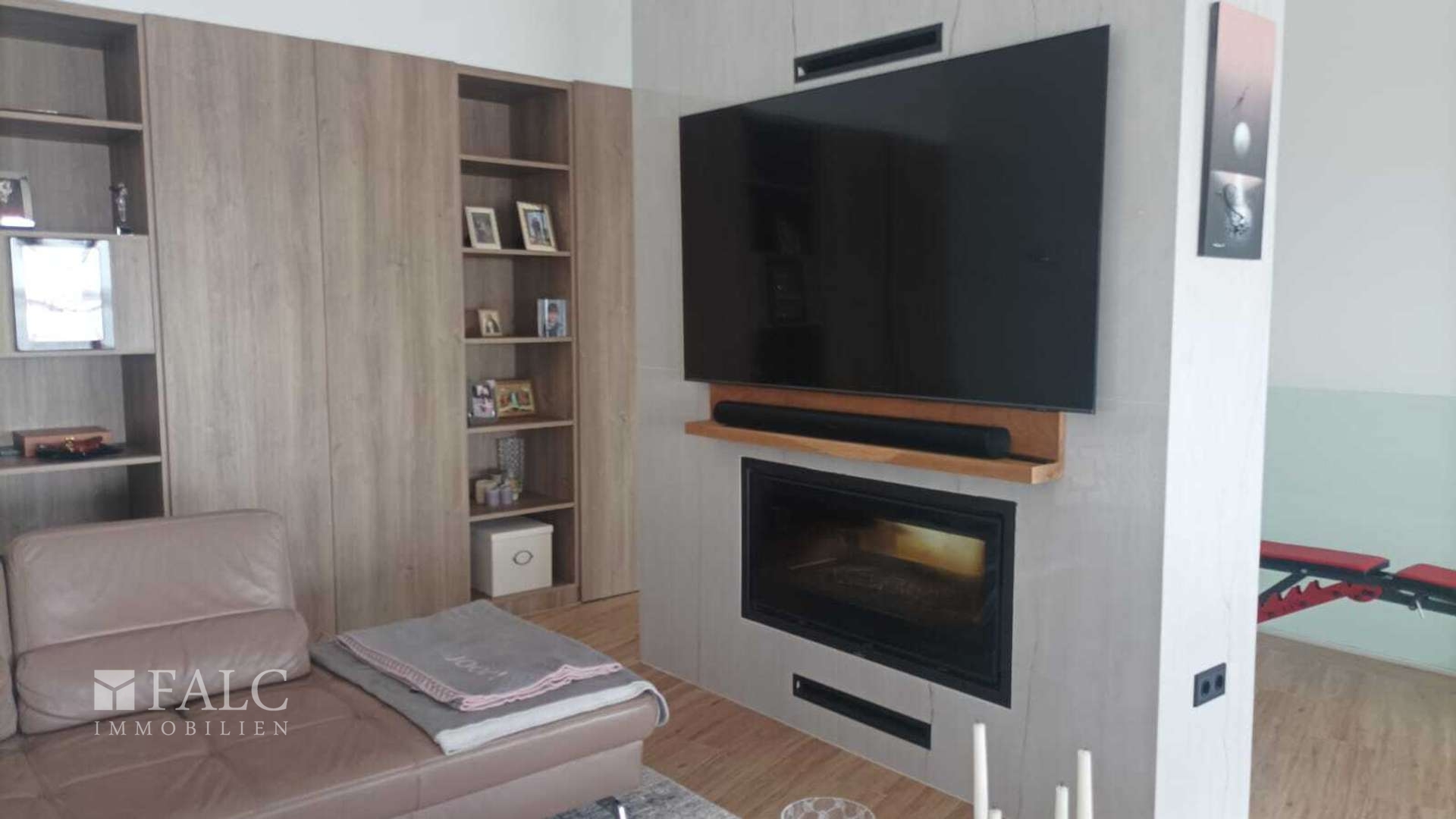 cozy TV corner