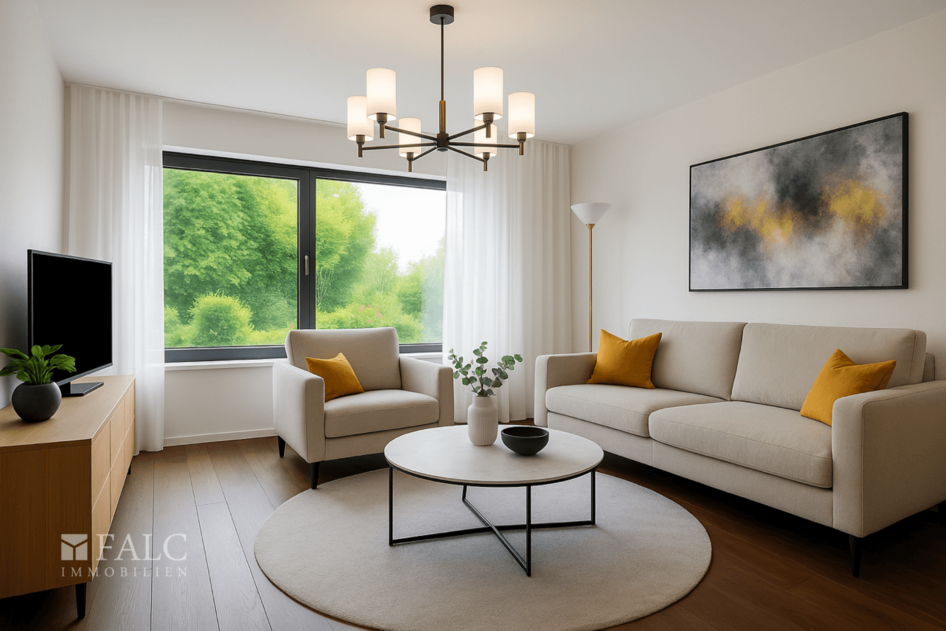 Wohnzimmer Virtuell KI