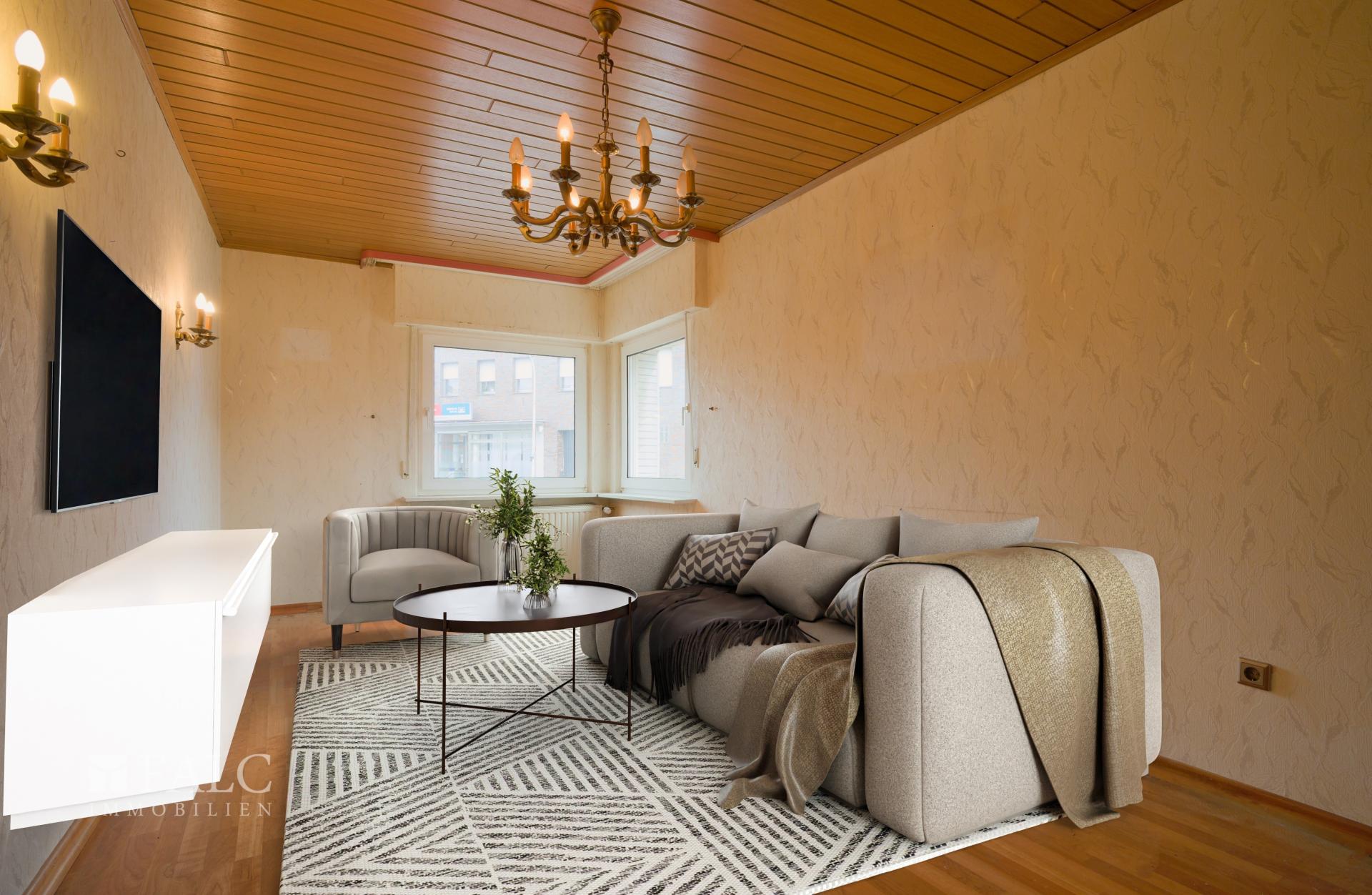 Wohnzimmer_Virtuell eingerichtet