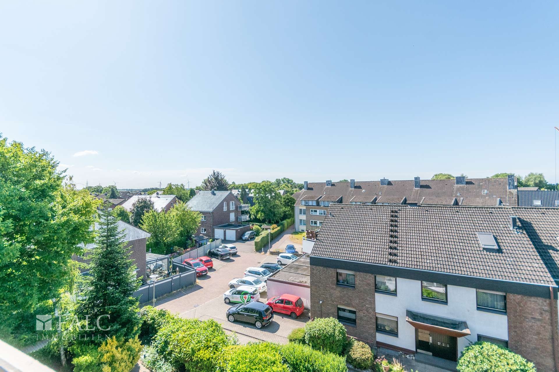 Blick vom Balkon