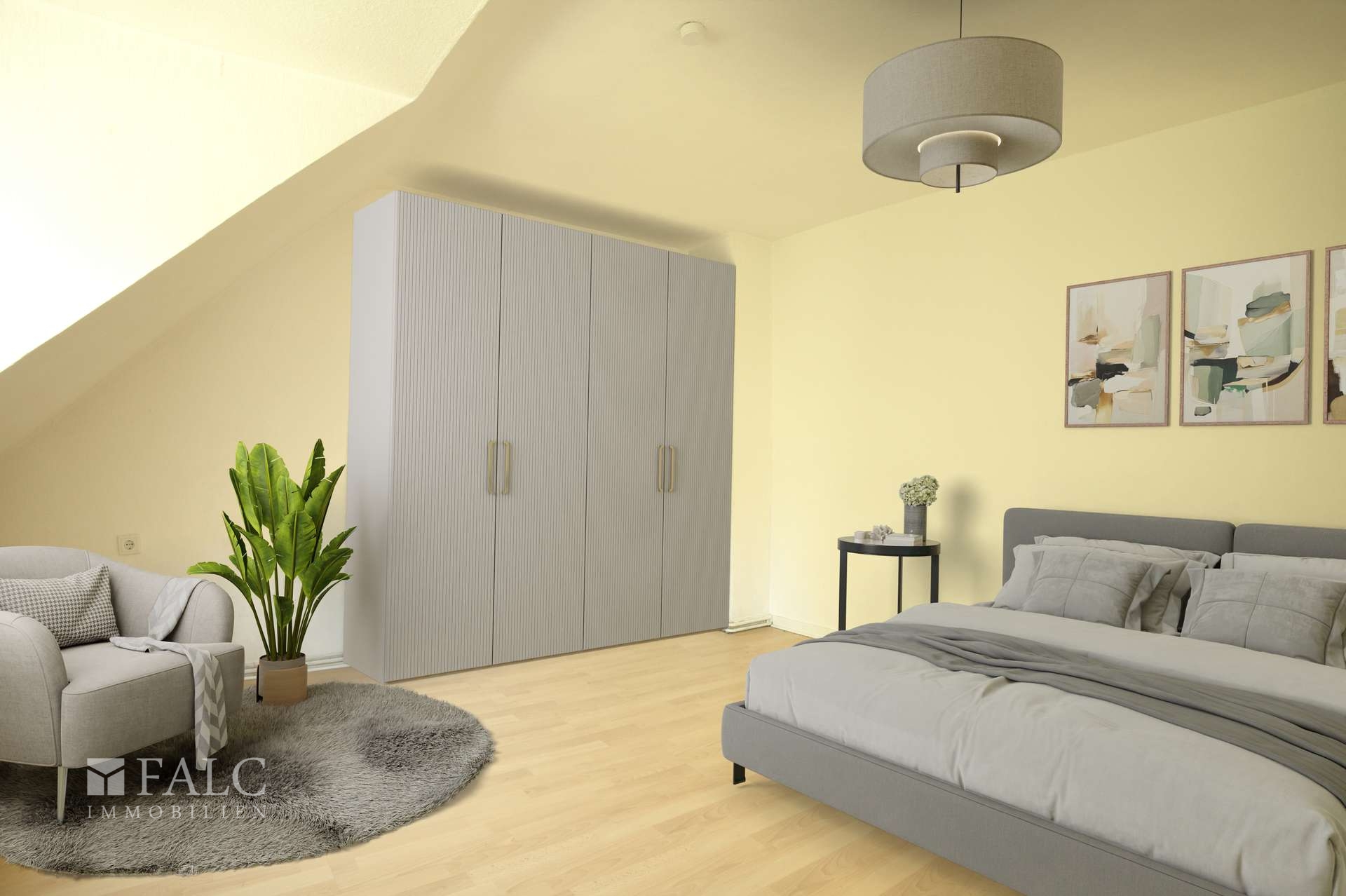 DG Schlafzimmer virtuell gestaged