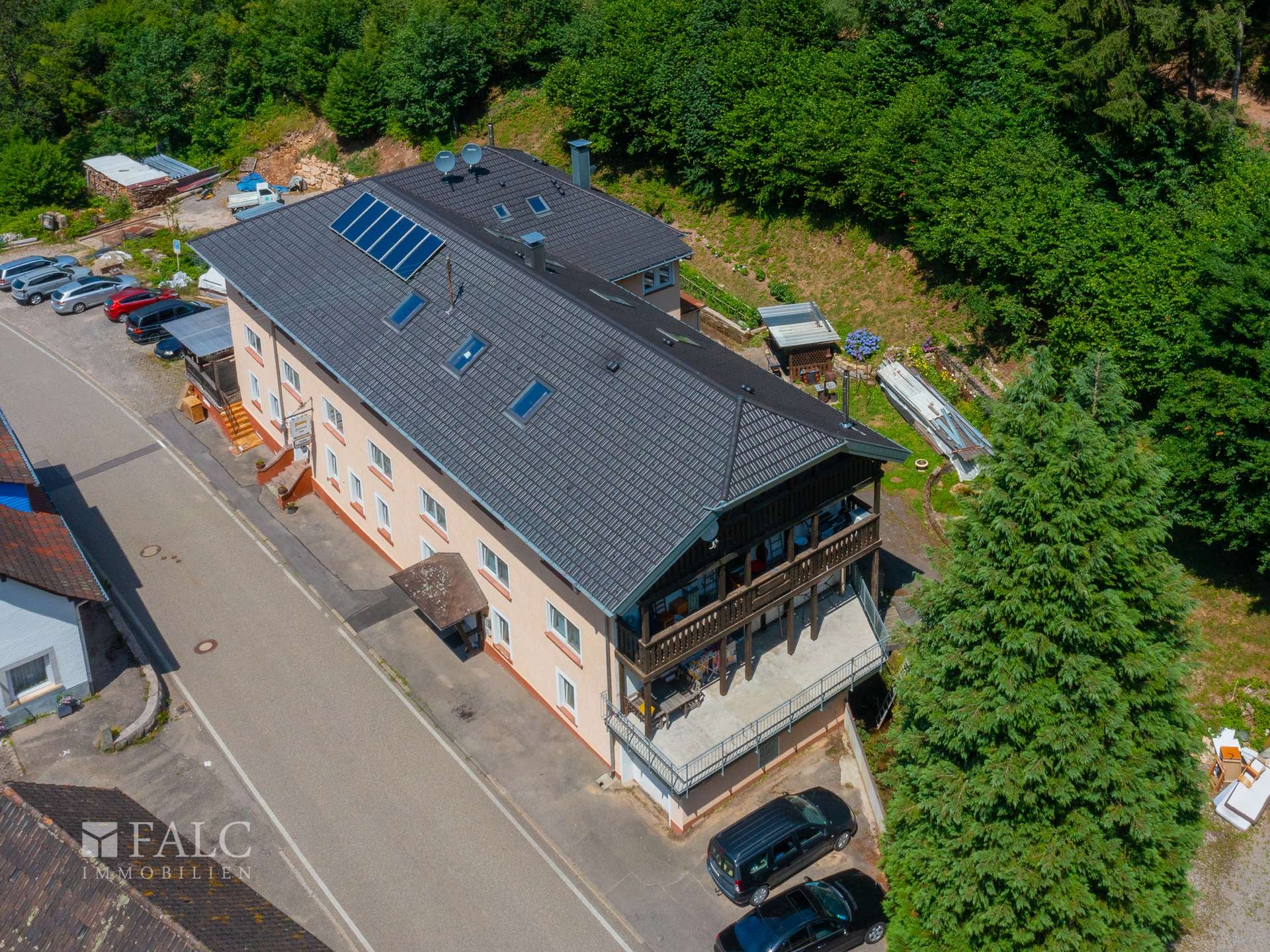 Hausansicht von oben 