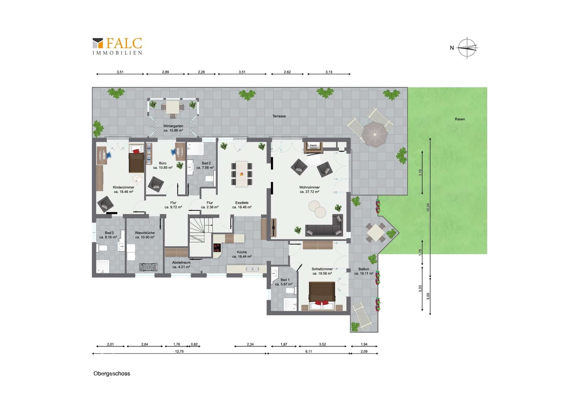 Grundriss Obergeschoss