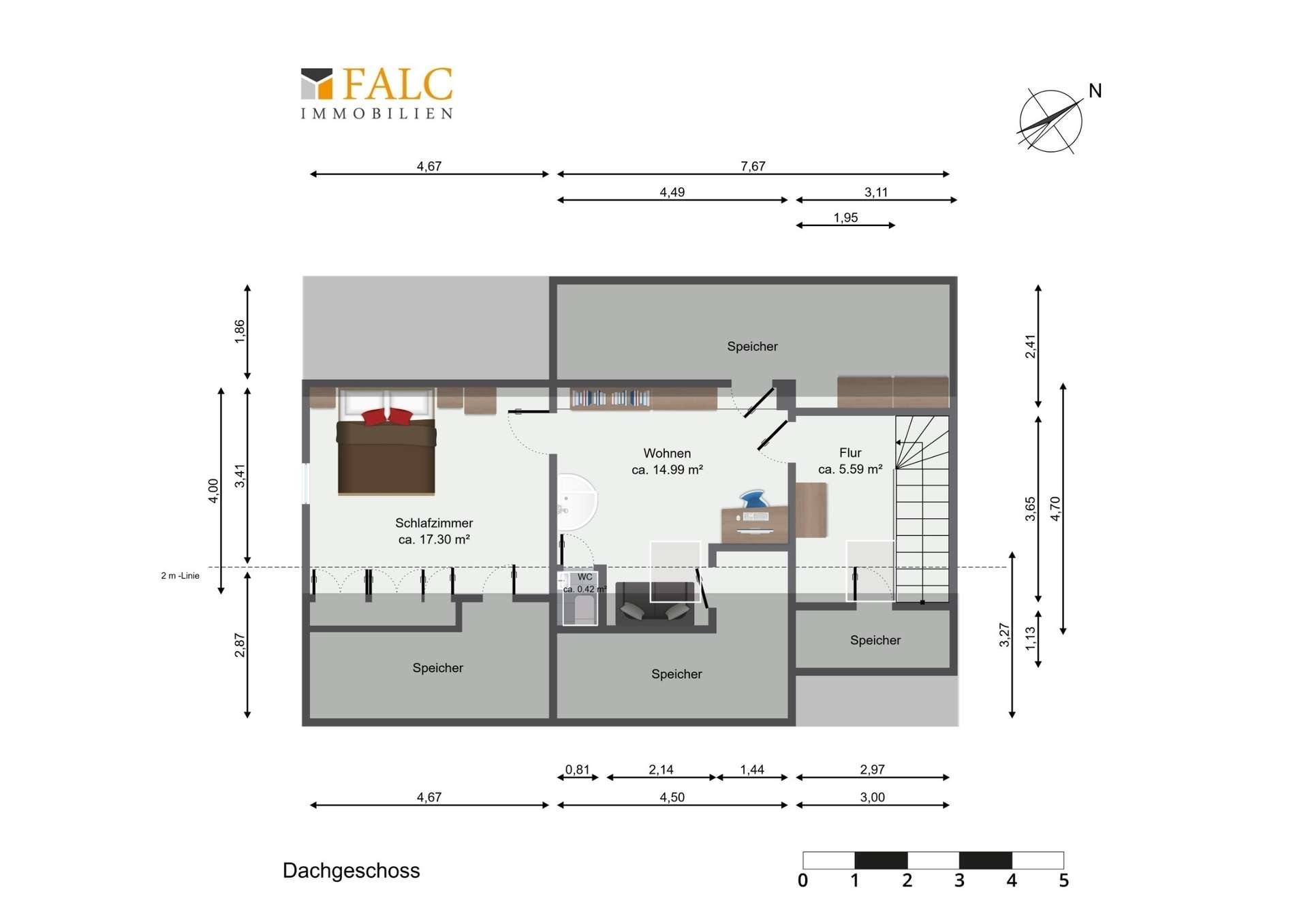 Grundriss Dachgeschoss