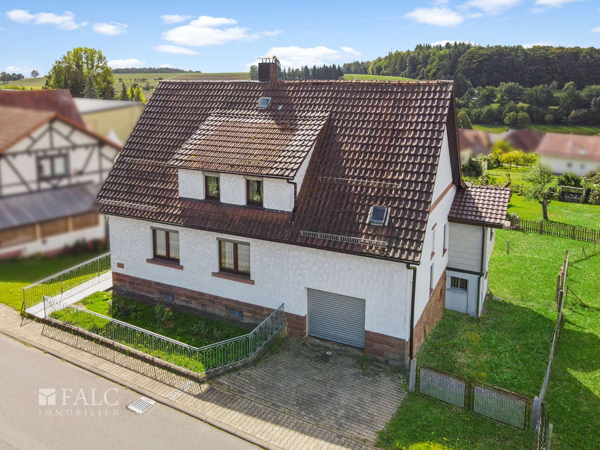 Anblick von Obenm