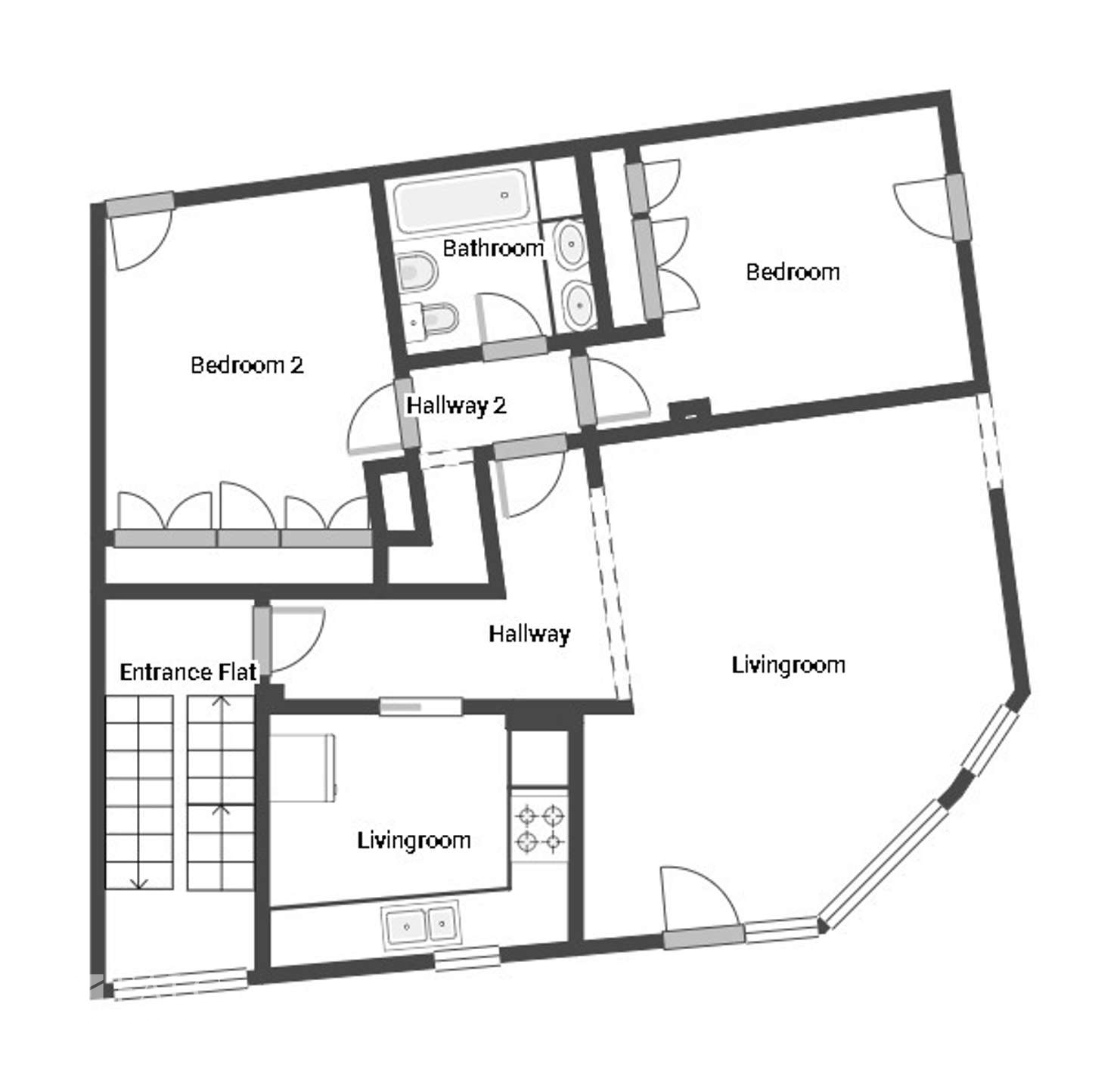 Grundriss - Wohnung