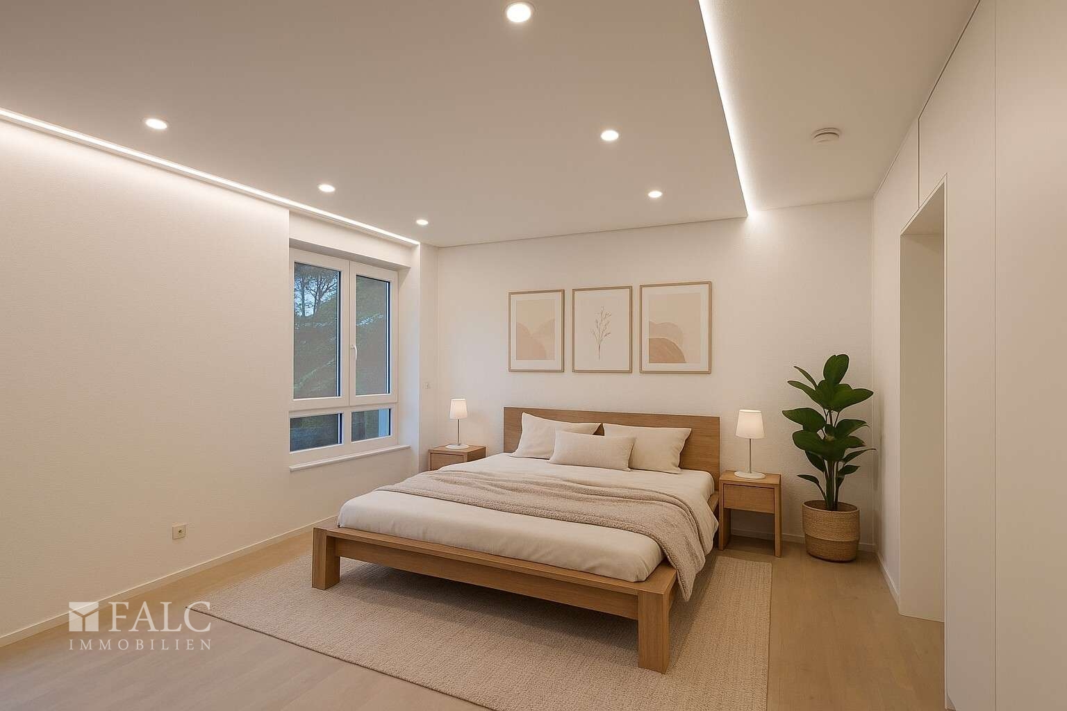 Schlafzimmer virtuell eingerichtet