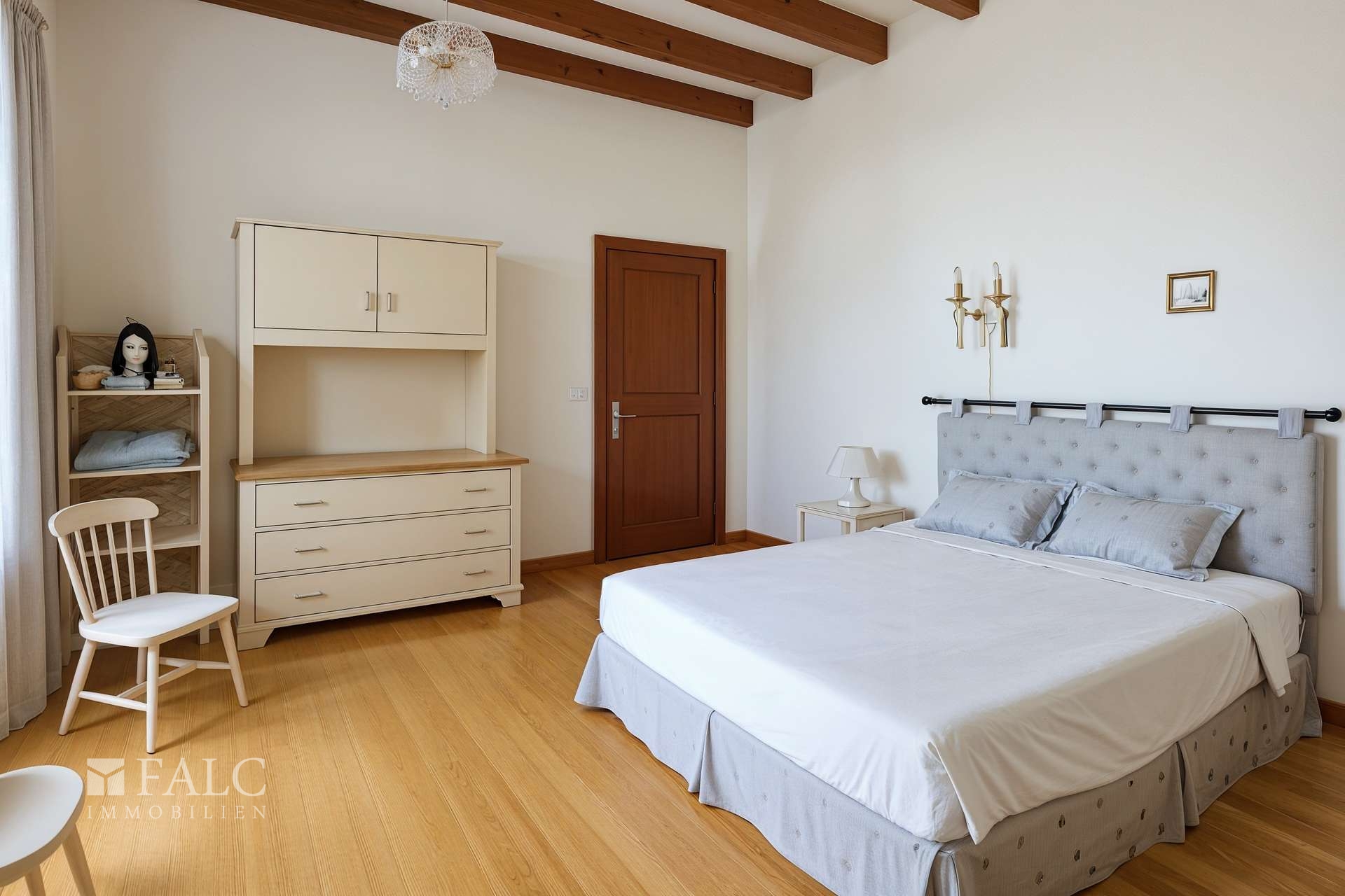 Schlafzimmer - Schlafzimmer, Skandinavisch - (KI generiert)