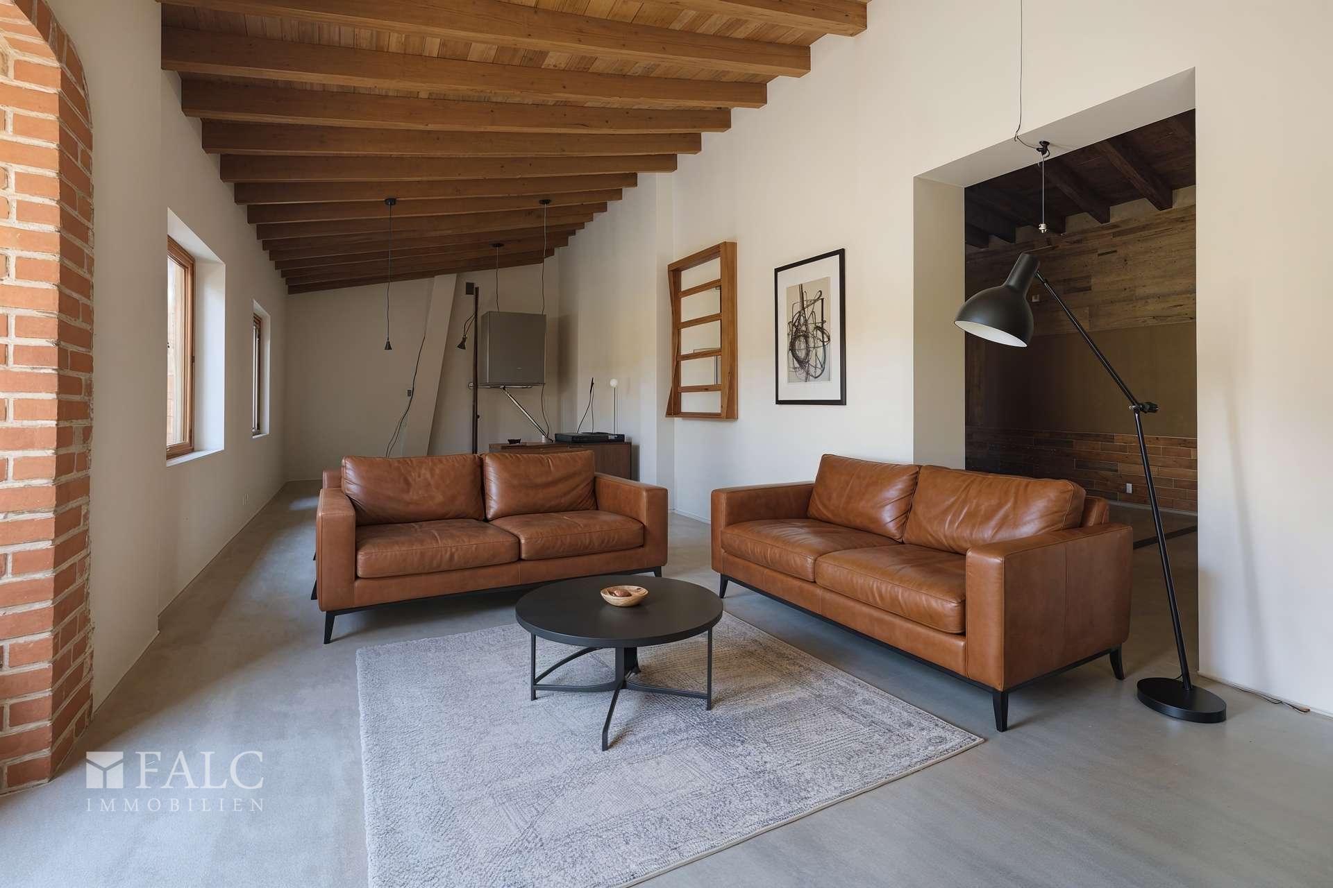 Wohnzimmer, Industriell - (KI generiert)