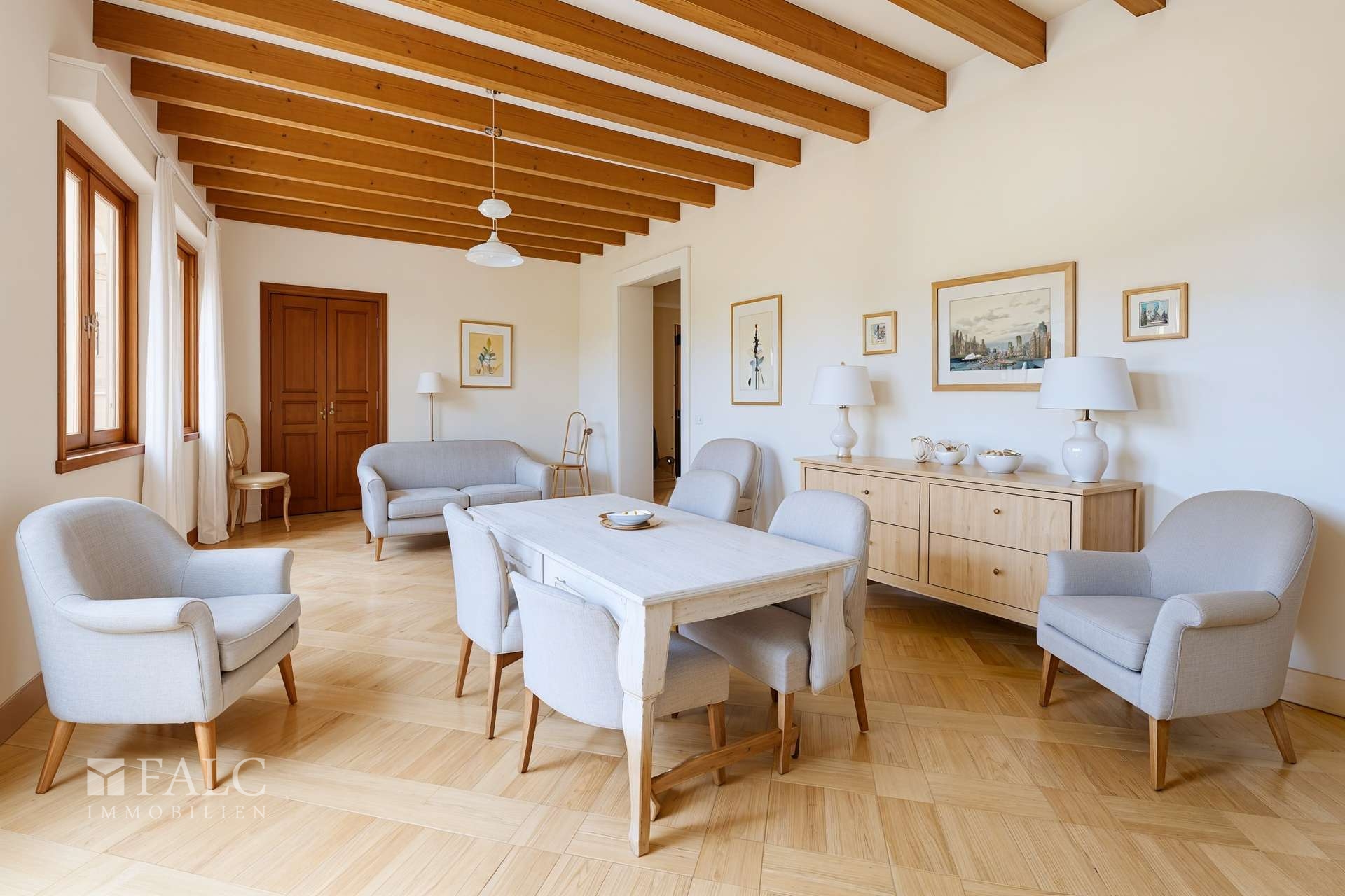 Zimmer - Wohnzimmer, Skandinavisch - (KI generiert)