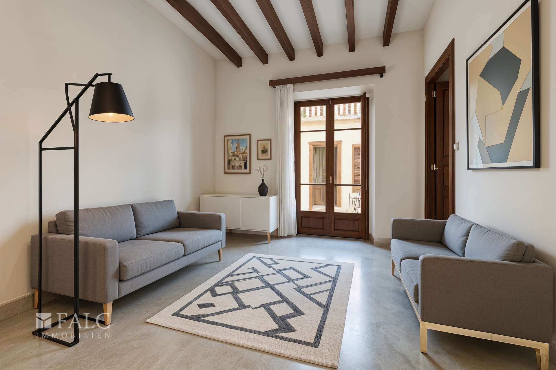 Flur-Treppe - Wohnzimmer, Modern - (KI generiert)