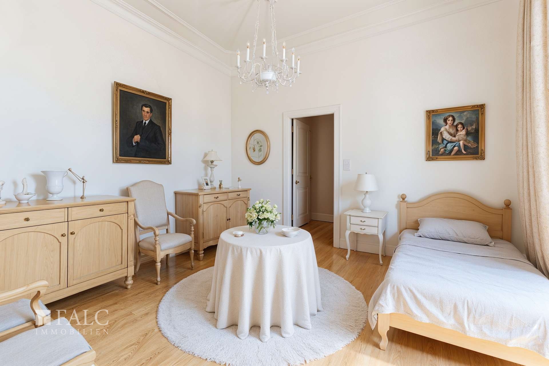 Zimmer - Schlafzimmer, Skandinavisch - (KI generiert)