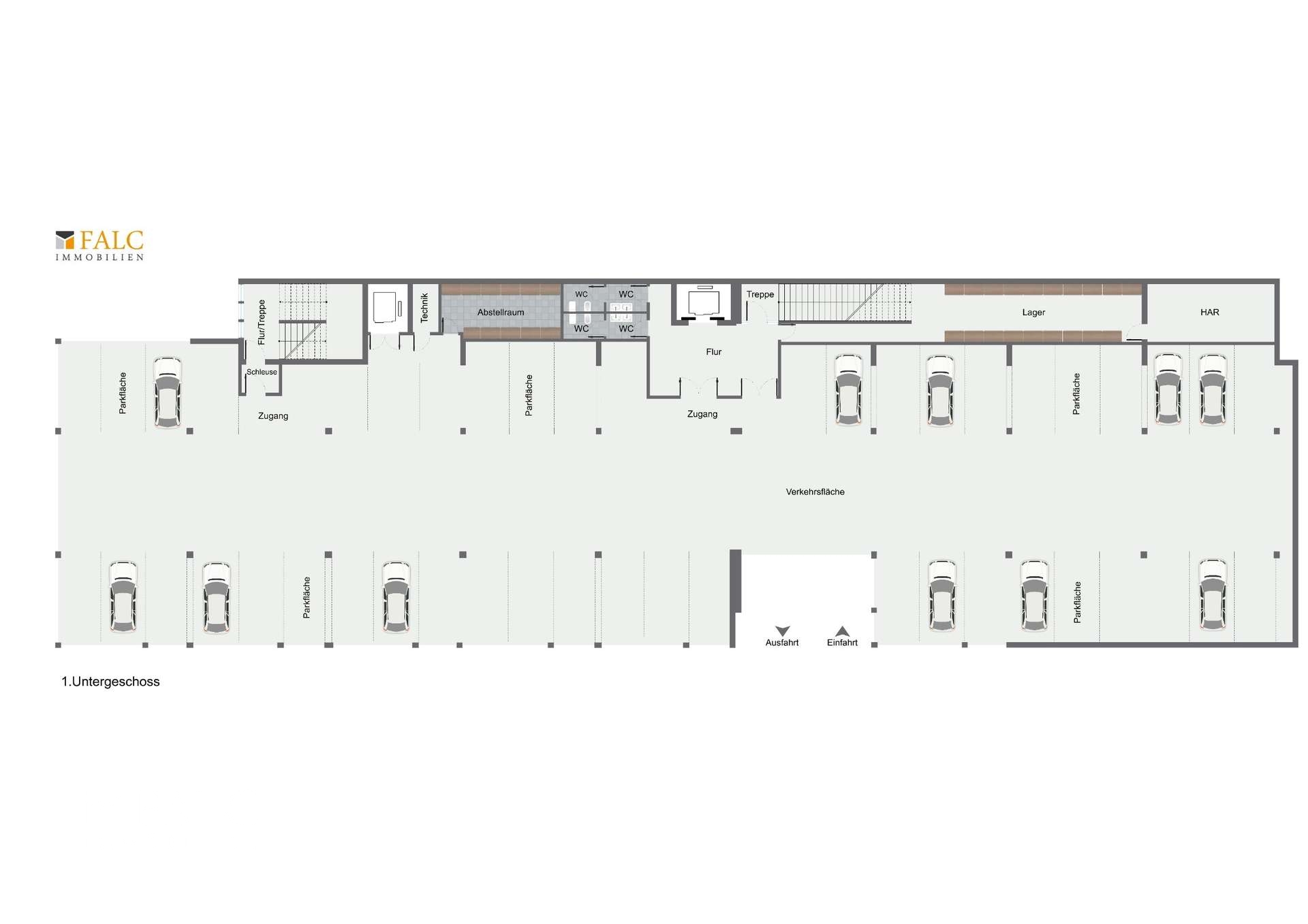 Grundriss 1. Untergeschoss