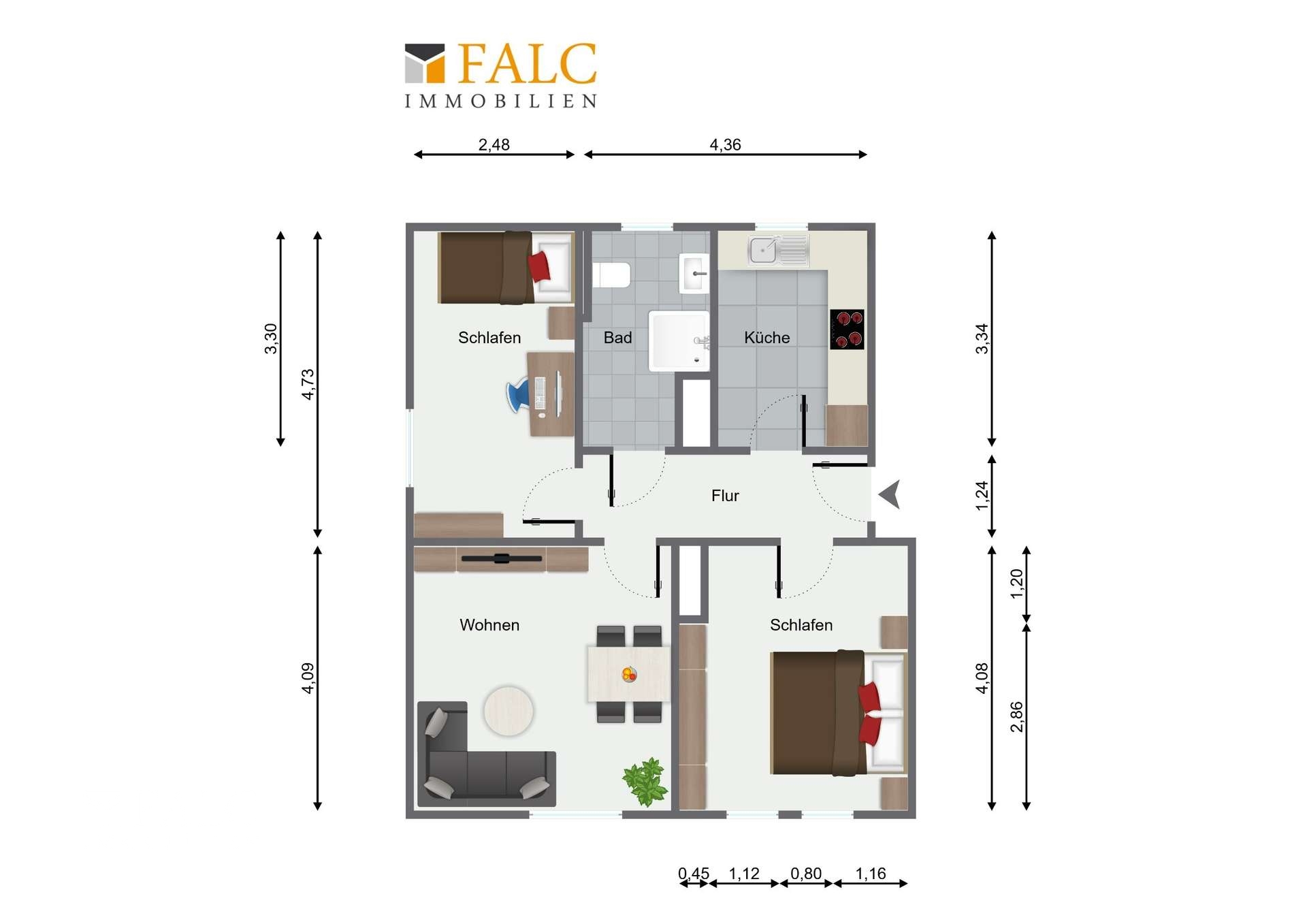 Grundriss Wohnung