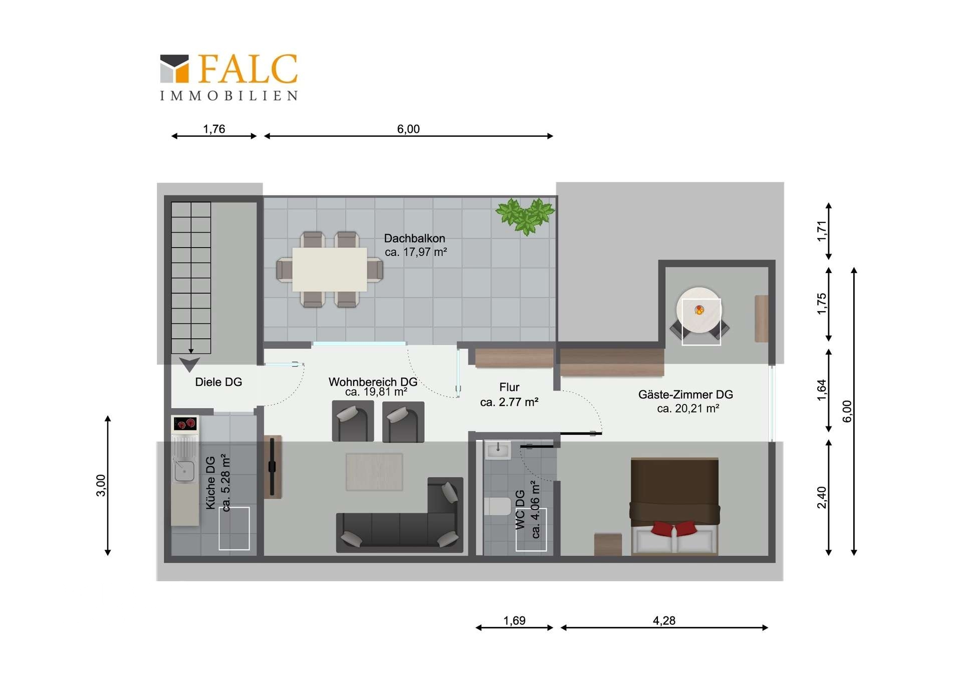 Grundriss Dachgeschoss