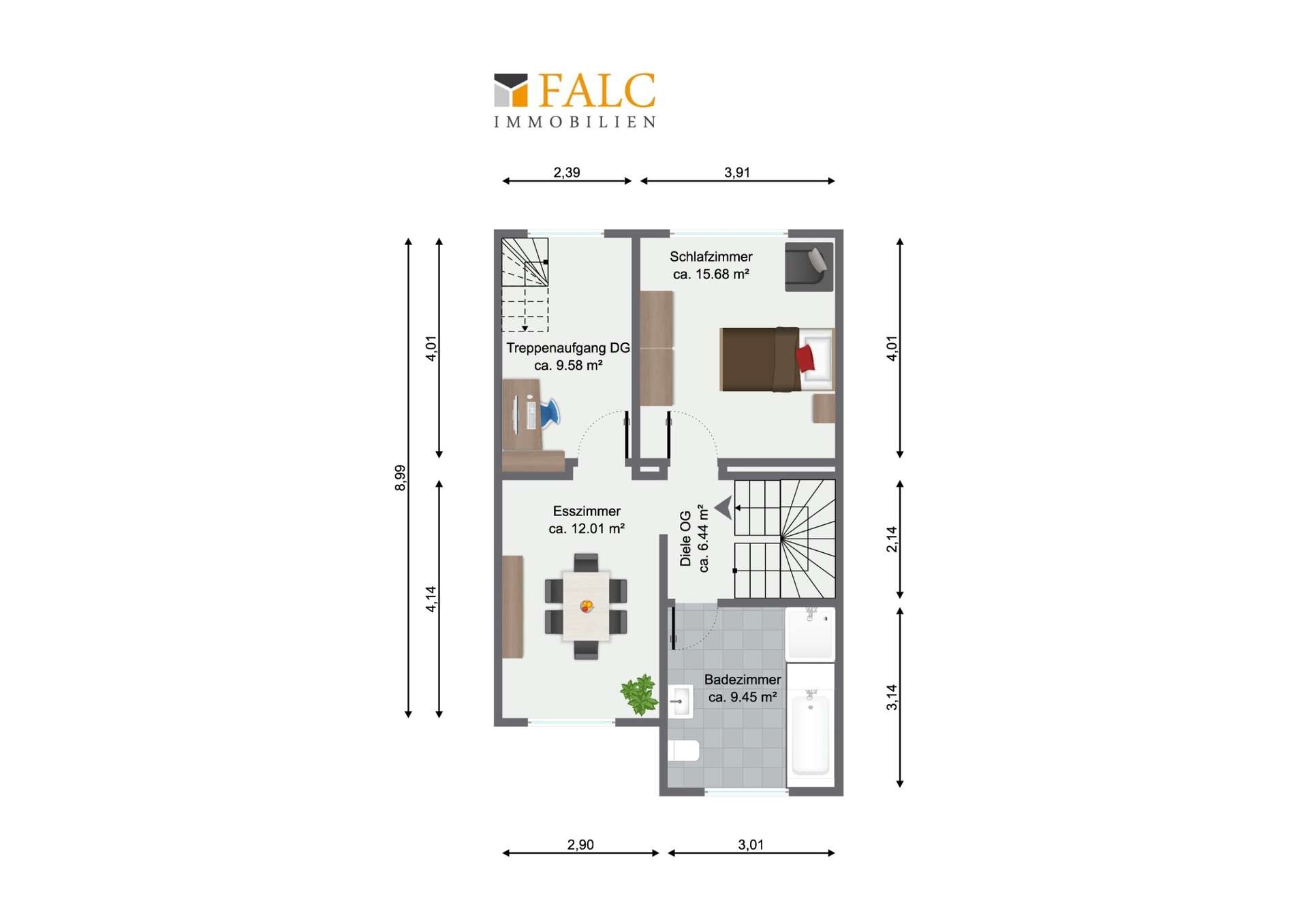 Grundriss Obergeschoss