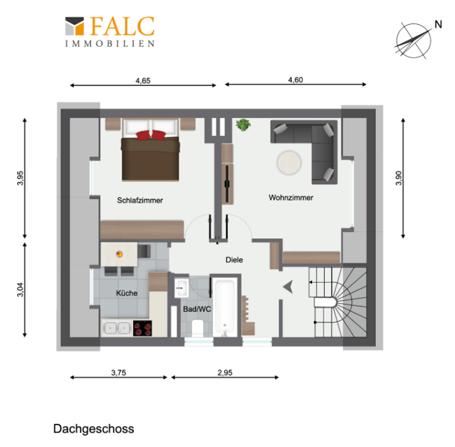 Grundriss Dachgeschoss