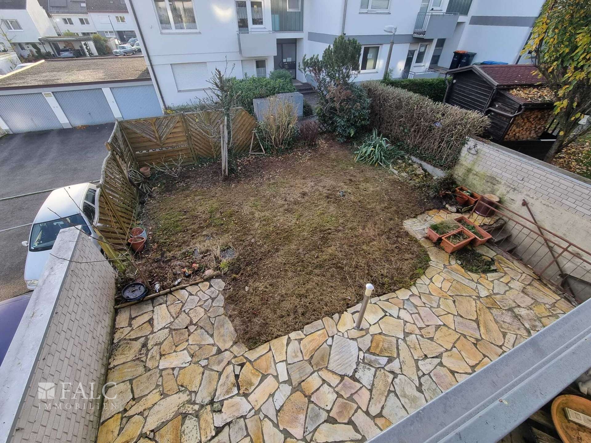 Garten-Terrasse von Oben