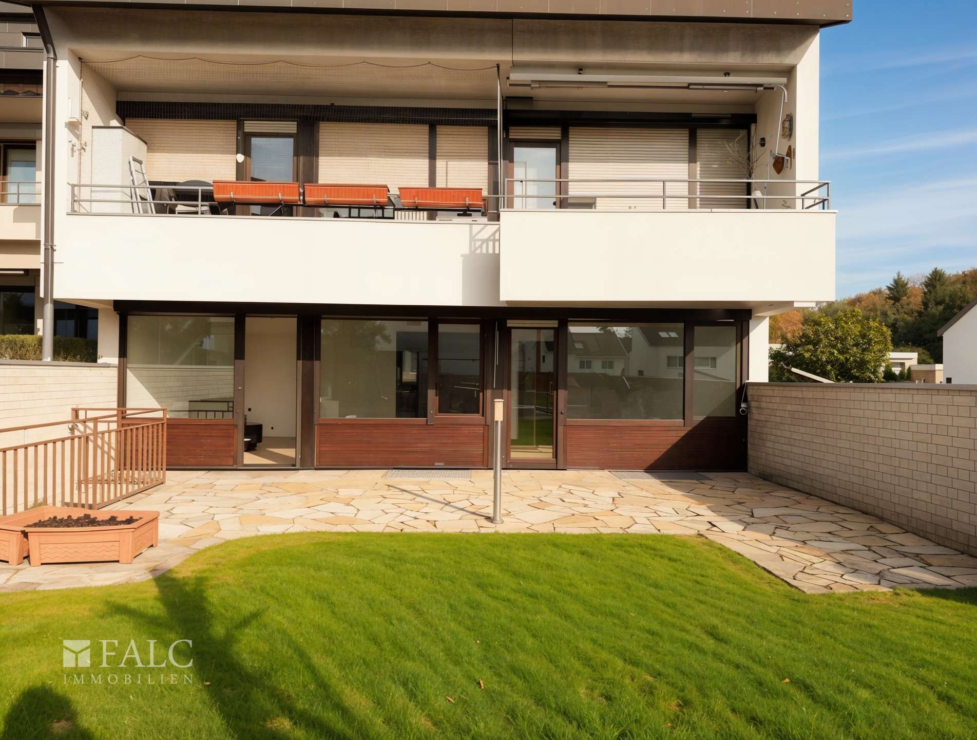 Blick vom Garten aus - (KI generiert)