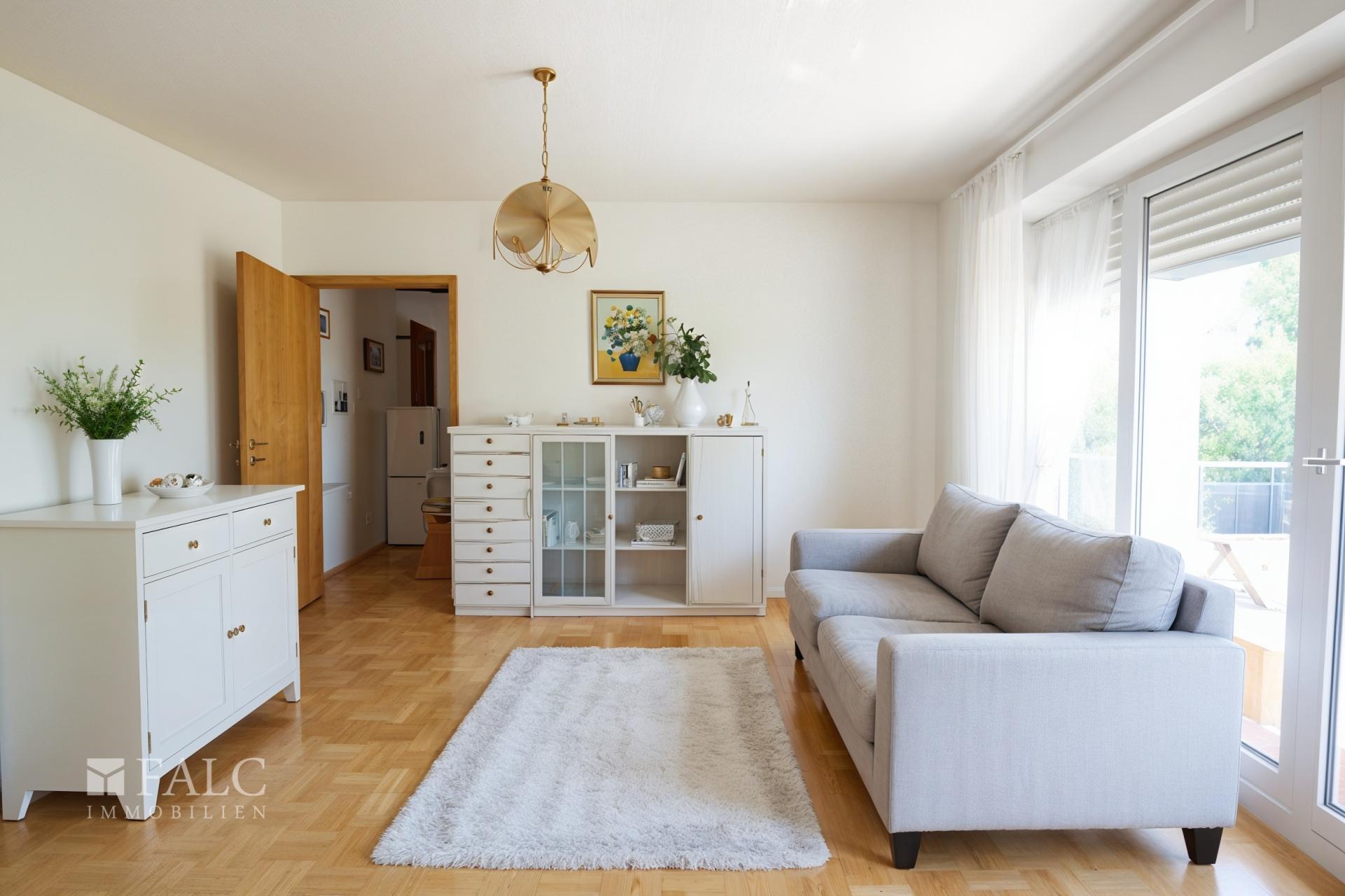 Wohnzimmer mit viel Platz für Schränke