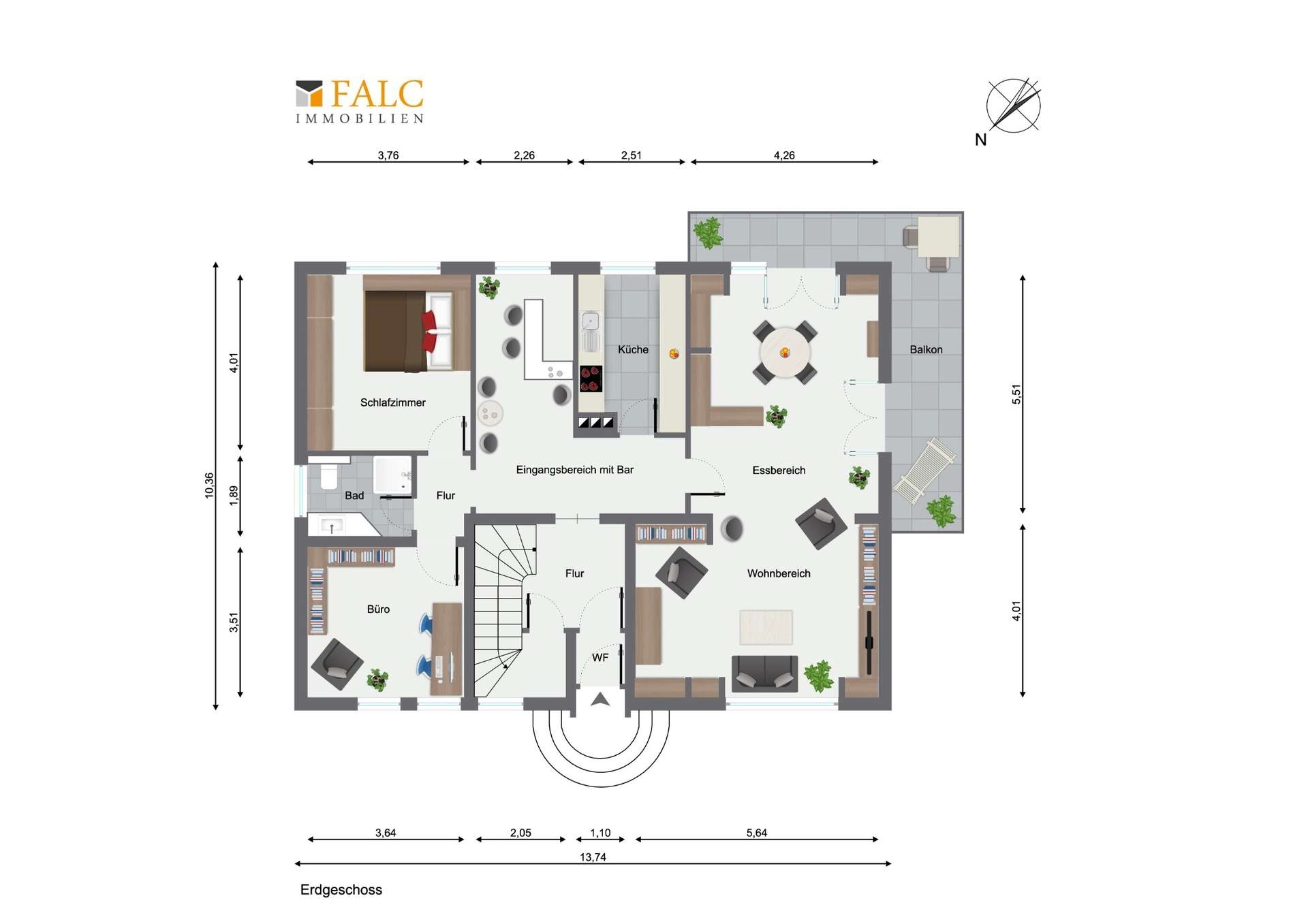 Erdgeschoss/Hochparterre