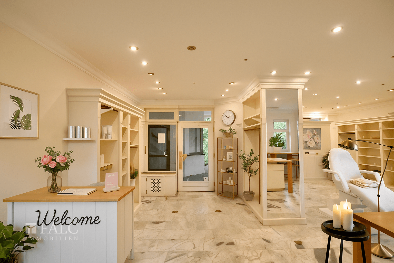 Einrichtungsbeispiel Kosmetikstudio