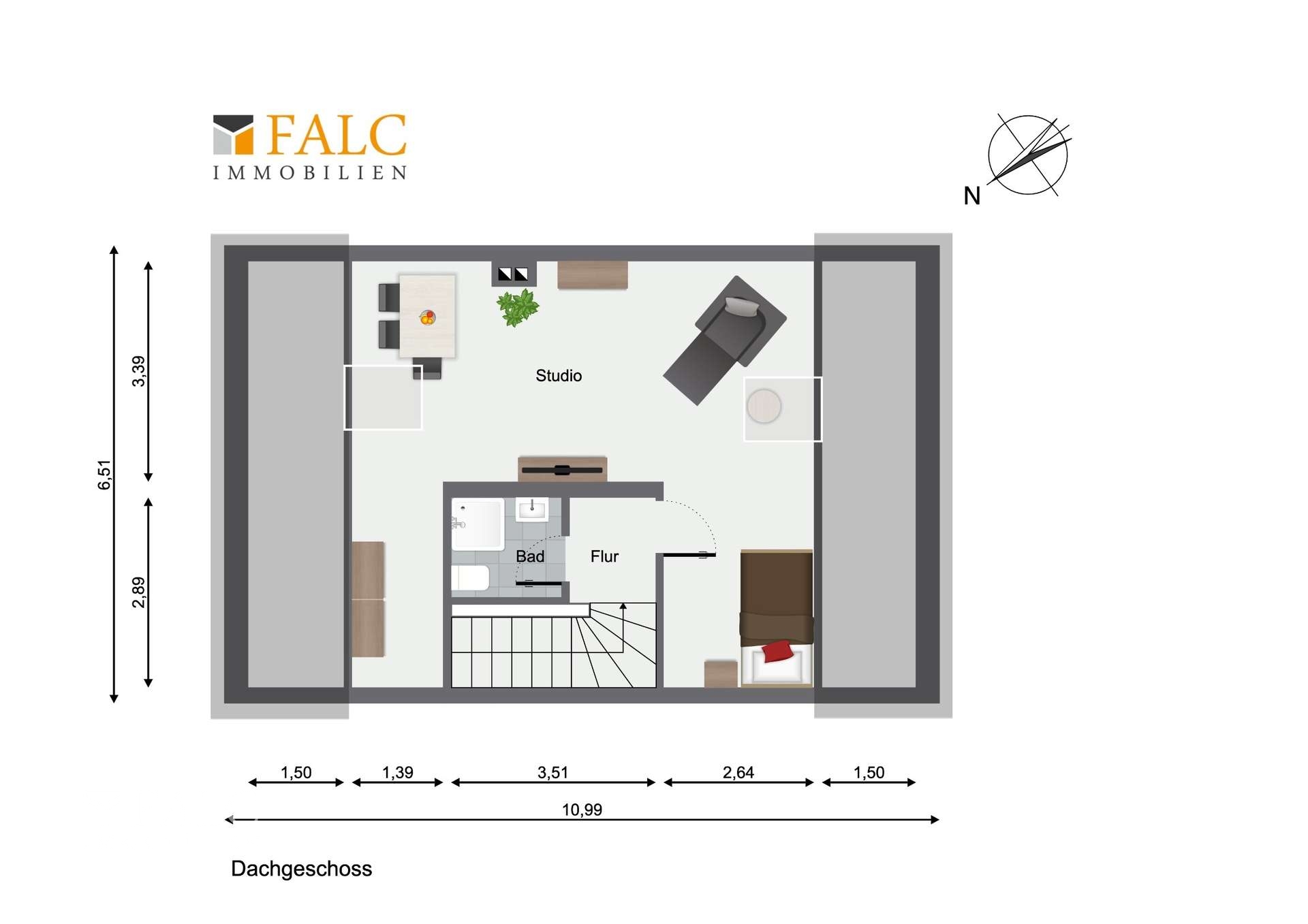 Grundriss Dachgeschoß
