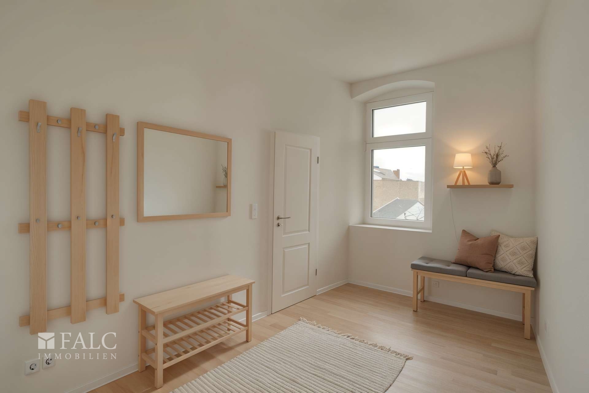 Flur/ Garderobe (virtuell möbliert)