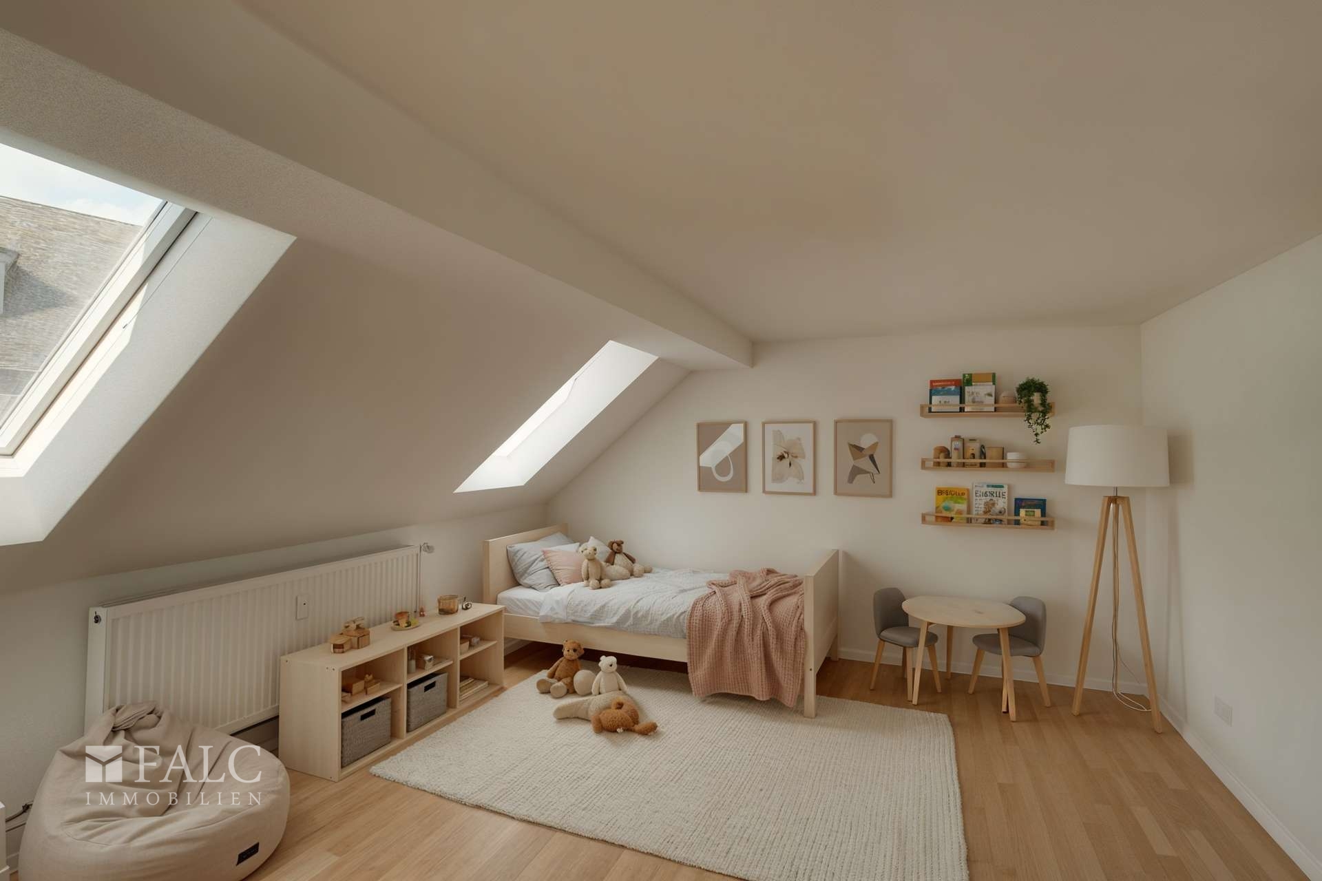 Kinderzimmer (virtuell möbliert)