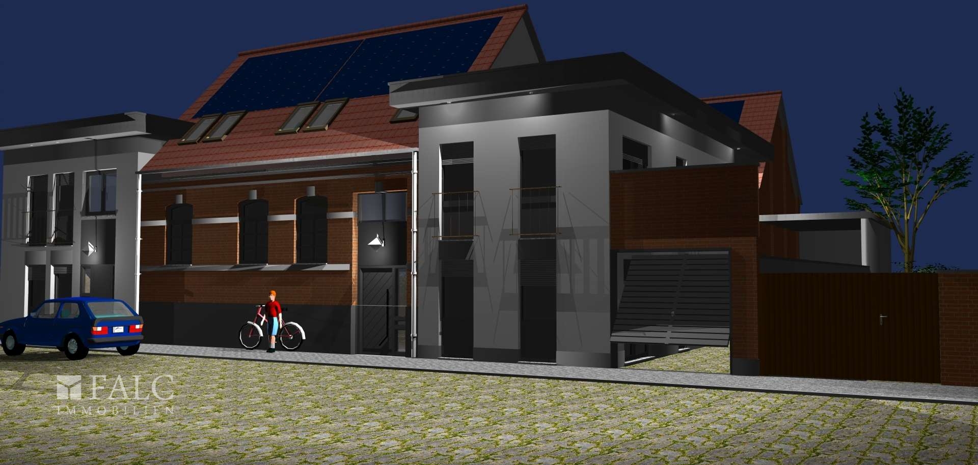 Straßenansicht Nachts