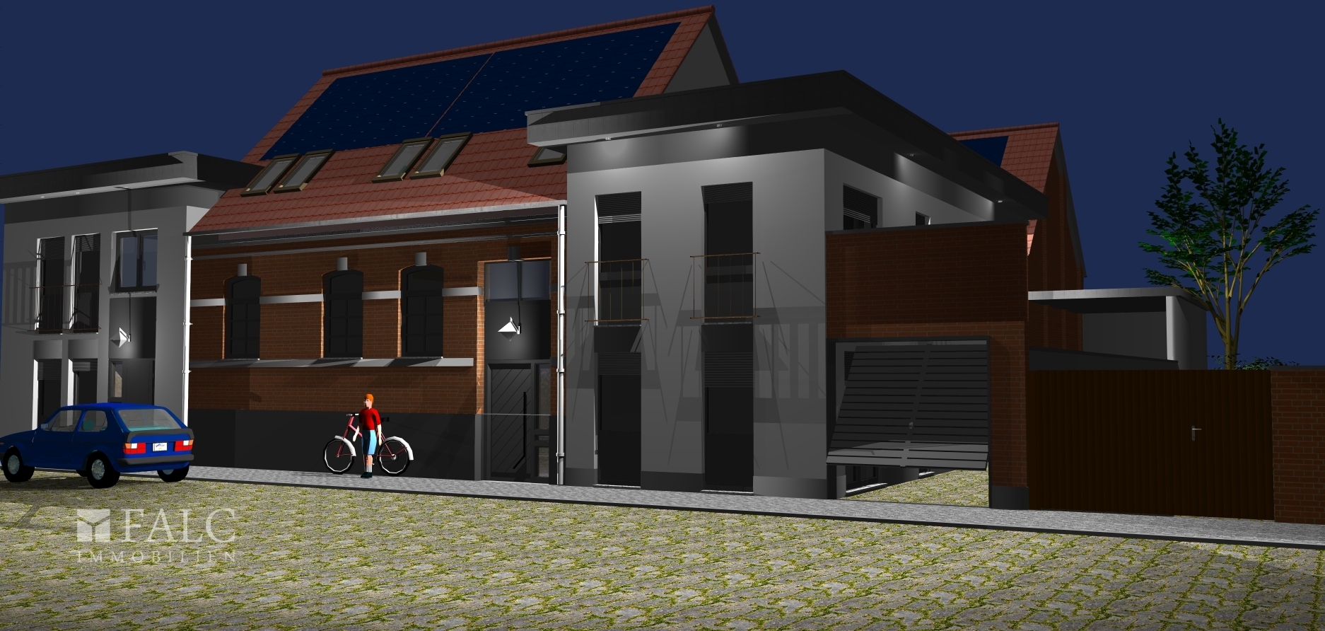 Straßenansicht Nachts