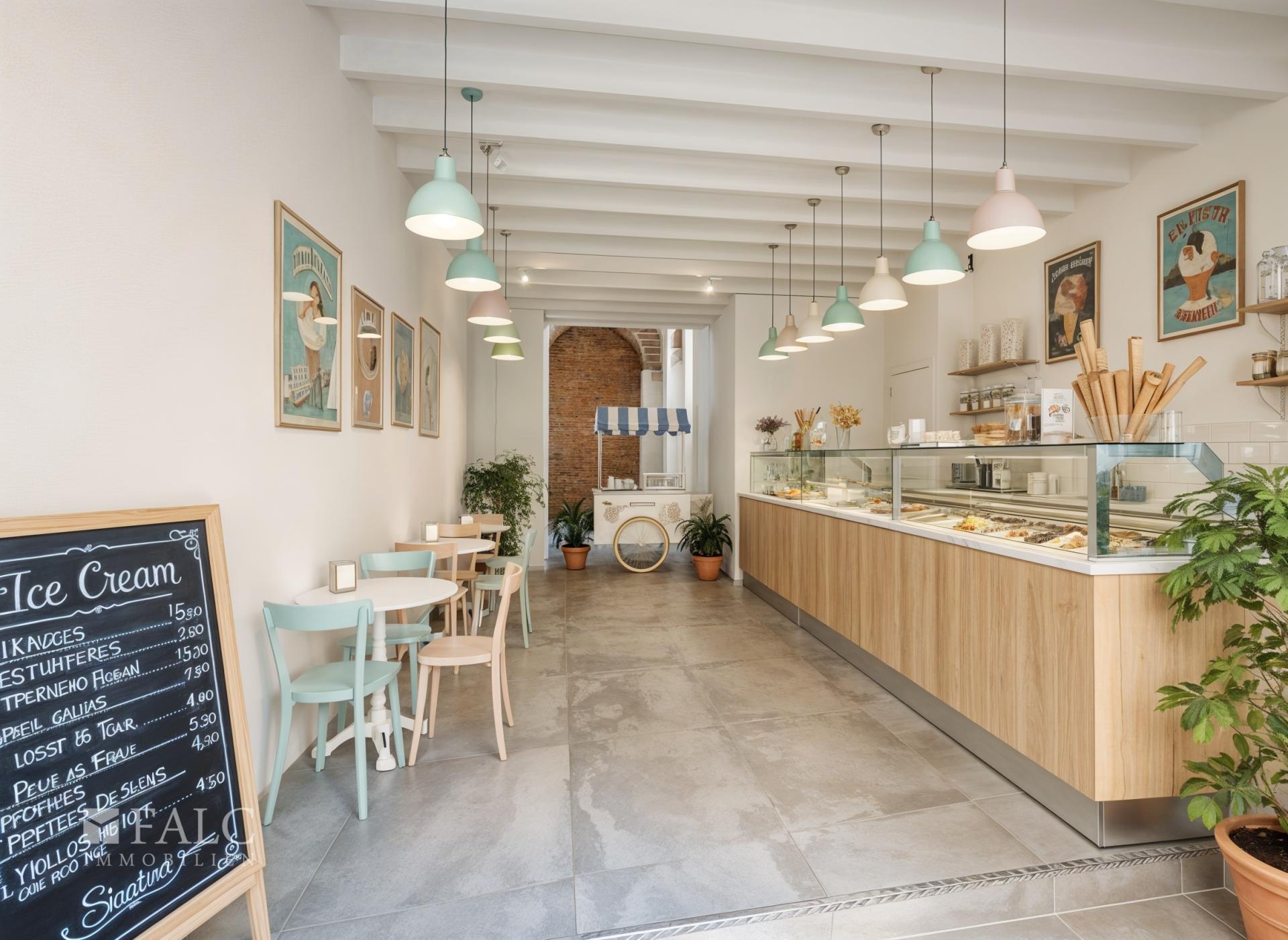 Geschäftsraum - Eis-Café (KI generiert)