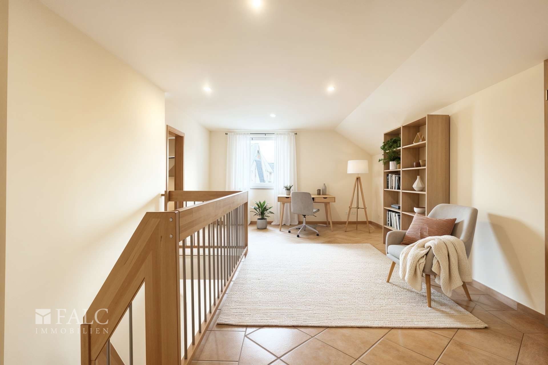 Wohnbeispiel Arbeitszimmer im Dachgeschoss